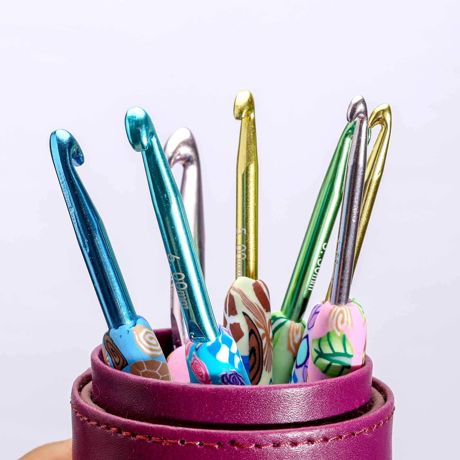 Crochet Hook Needles Knit Set Weave Craft Yarn Multicolor 2.25-8.0mm Animals