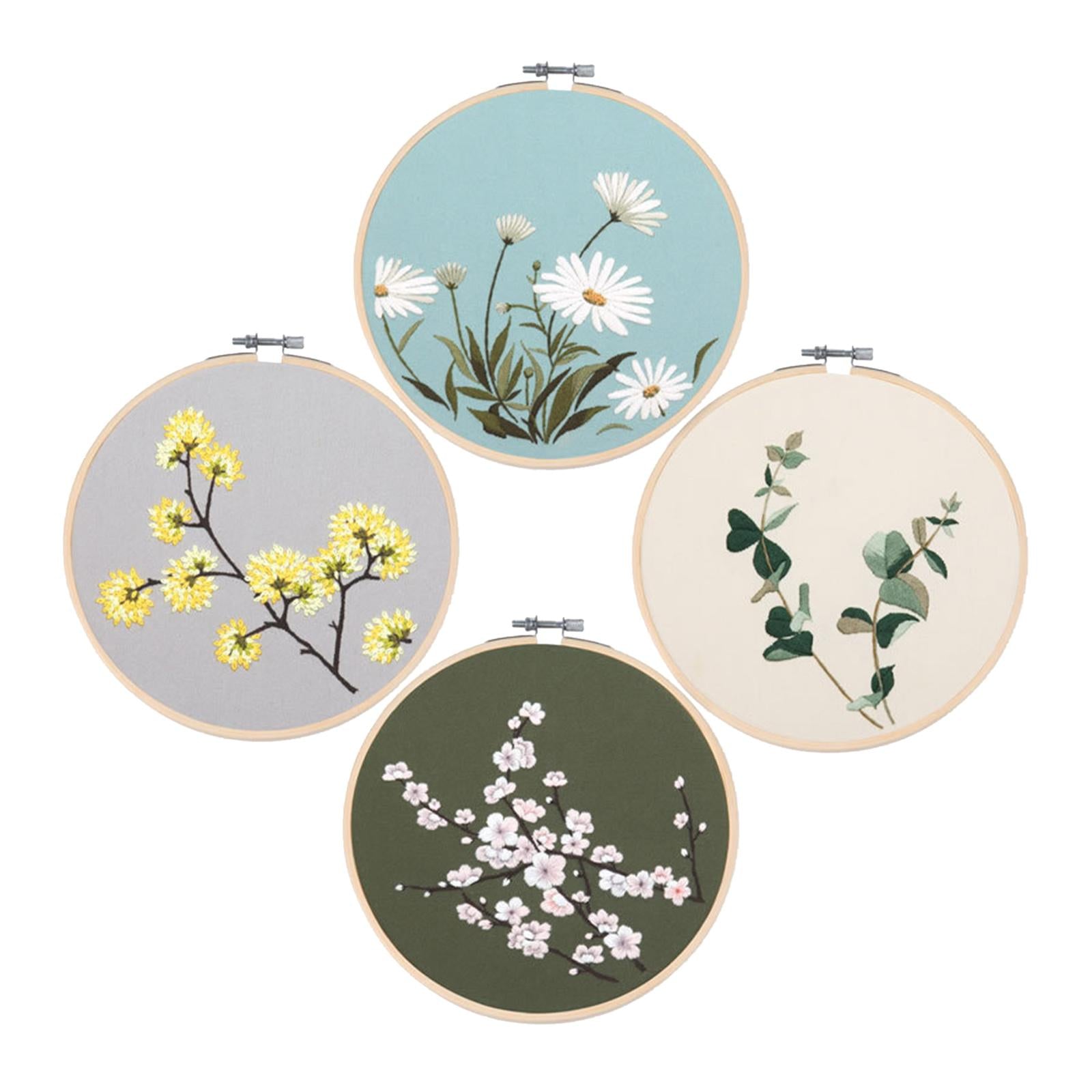 Embroidery Starter Kit Hand Sewing Color Threads Cloth Cross Stitch NO.13