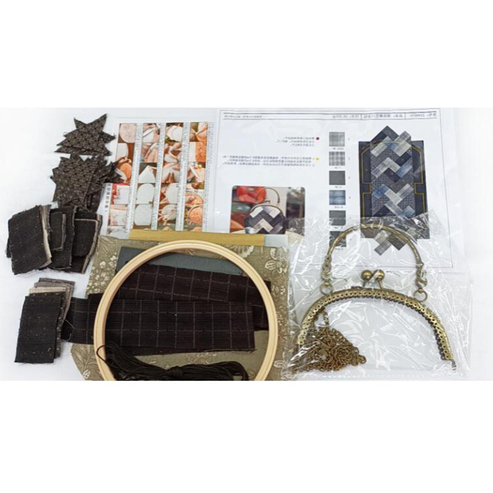 Handbag Material Kit Embroidery Set Artware Handmade Decoration Present Light Green