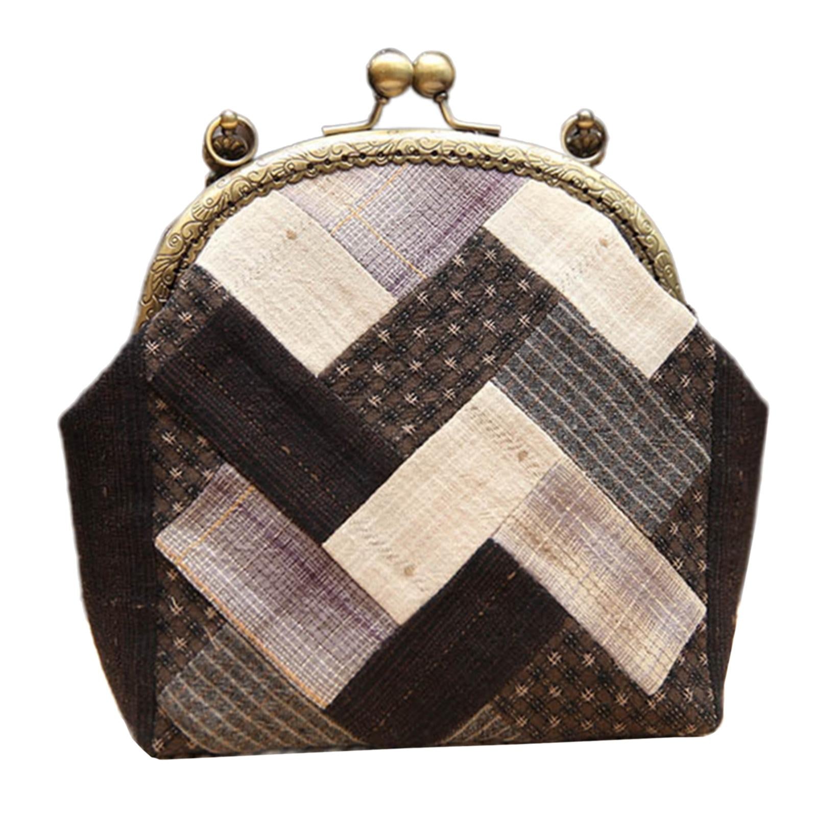 Handbag Material Kit Embroidery Set Artware Handmade Decoration Present Black