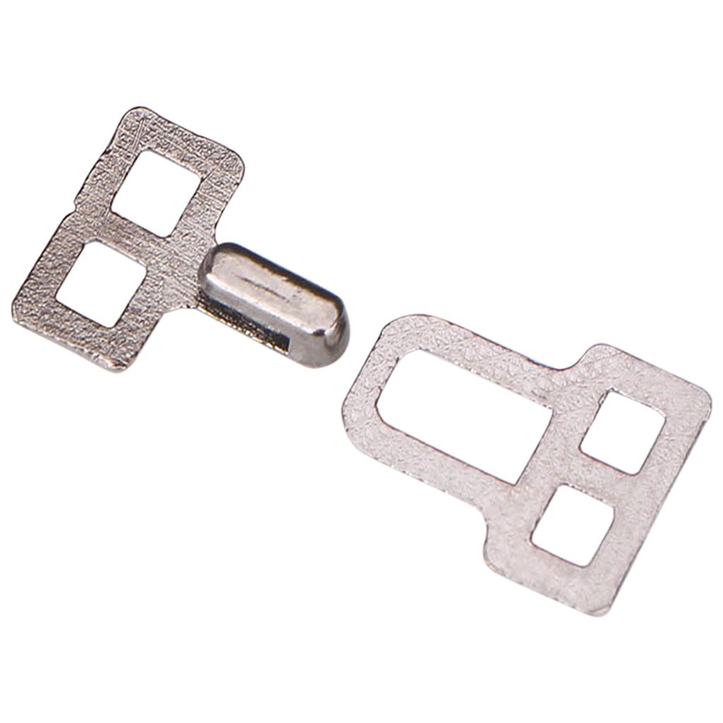 5 Pair Trouser Hooks Clothes Trousers Pants Fasteners Style 3 Grey