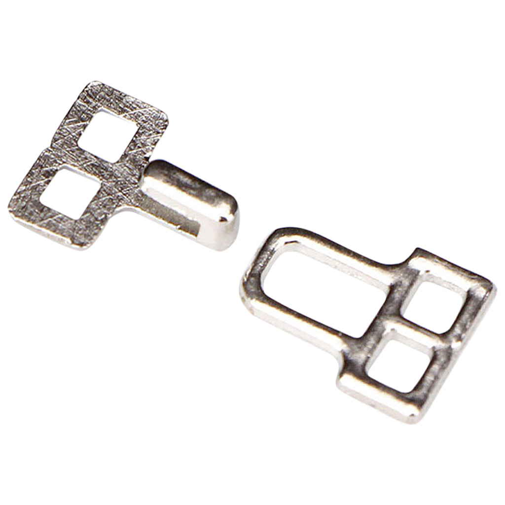 5 Pair Trouser Hooks Clothes Trousers Pants Fasteners Style 3 Silver