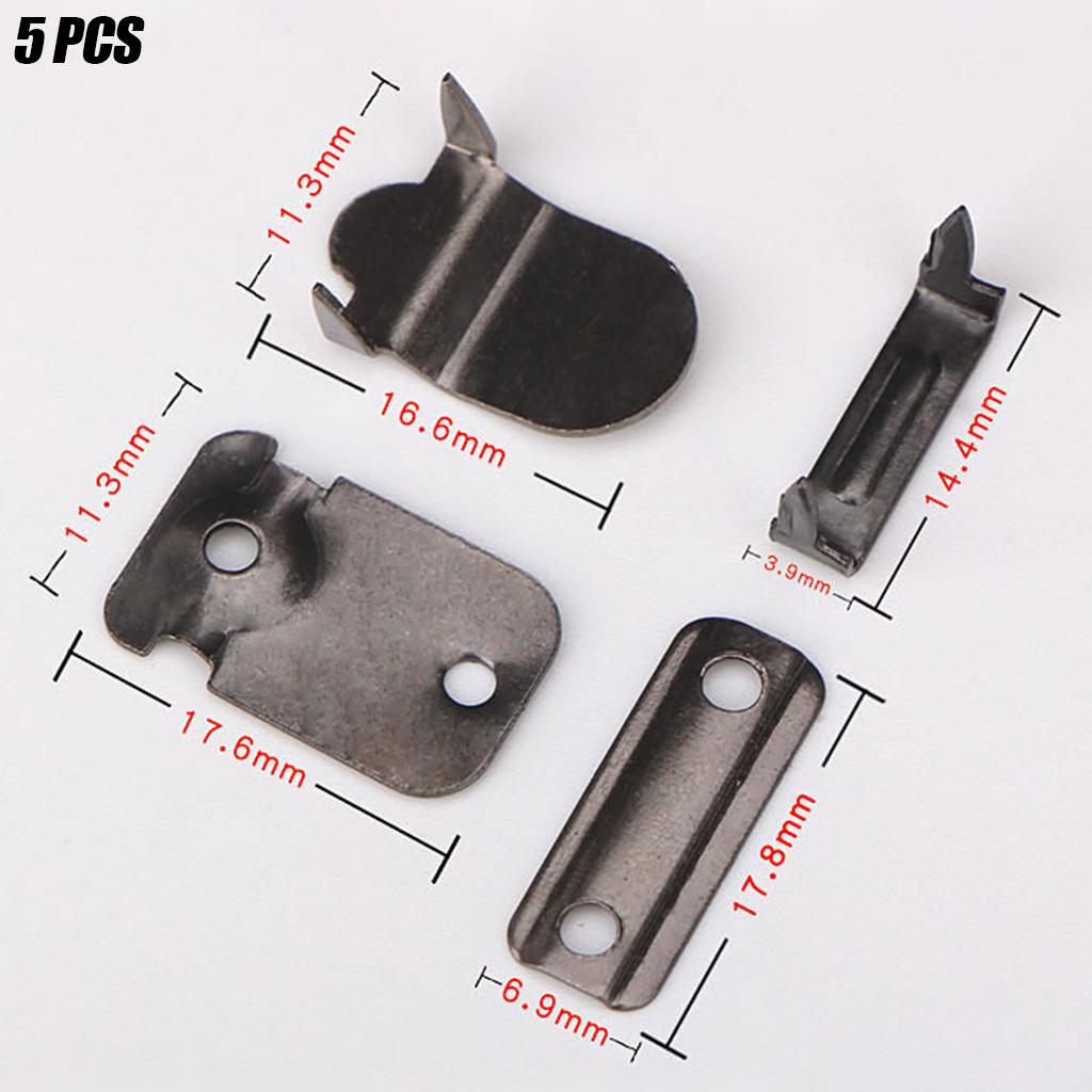 5 Pair Trouser Hooks Clothes Trousers Pants Fasteners Style 7 Grey