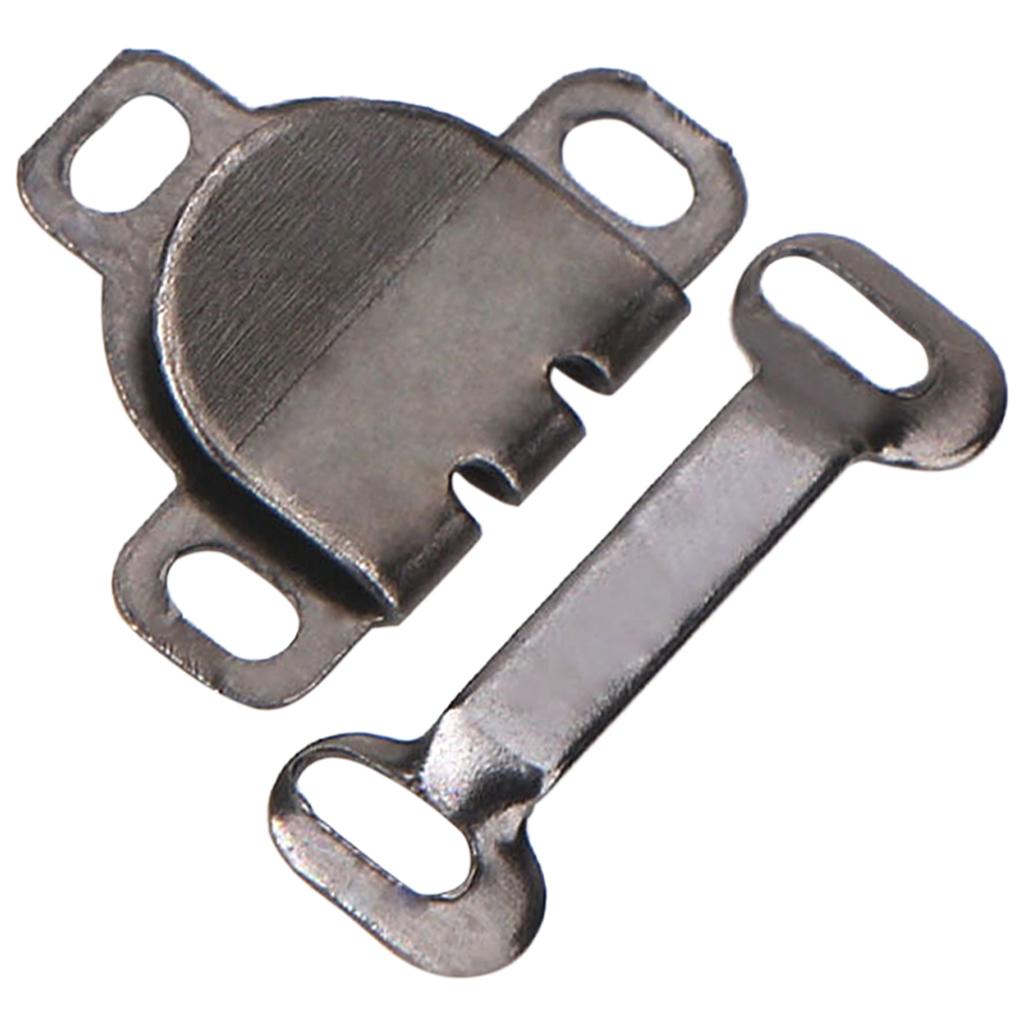 5 Pair Trouser Hooks Clothes Trousers Pants Fasteners Style 8 Grey