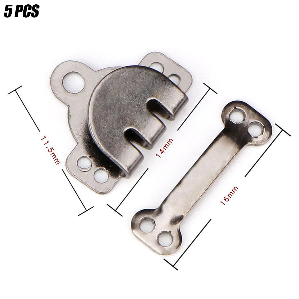 5 Pair Trouser Hooks Clothes Trousers Pants Fasteners Style 9 Grey