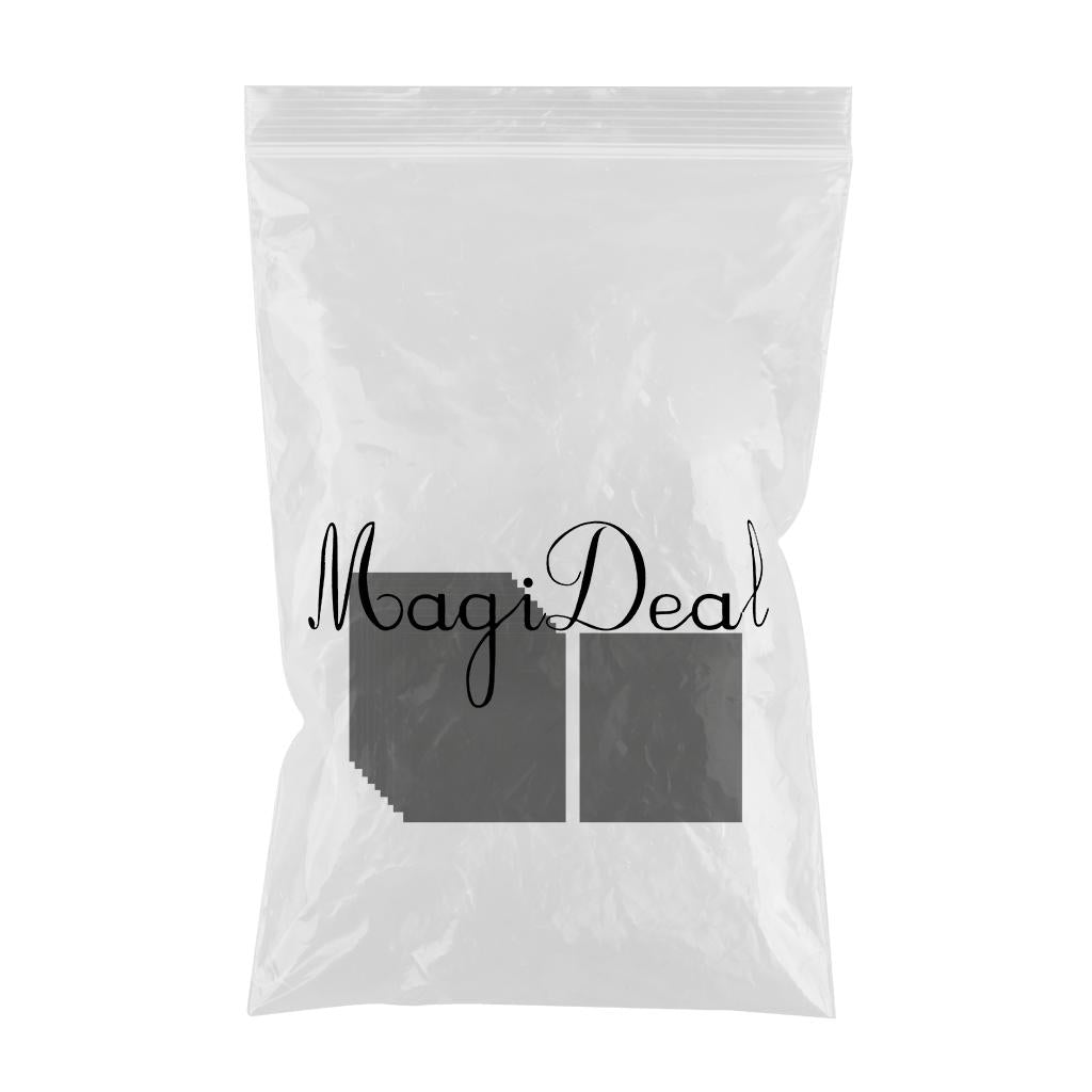 10 Pieces Felt Fabric Velvet Sheet Adhesive Craft Making Drawer Black