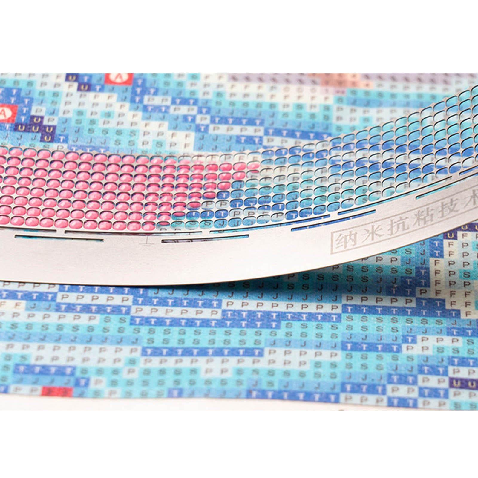 Stainless Steel Diamond Painting Ruler Dot Drill Tool Blank Grids 14.5x3.8cm