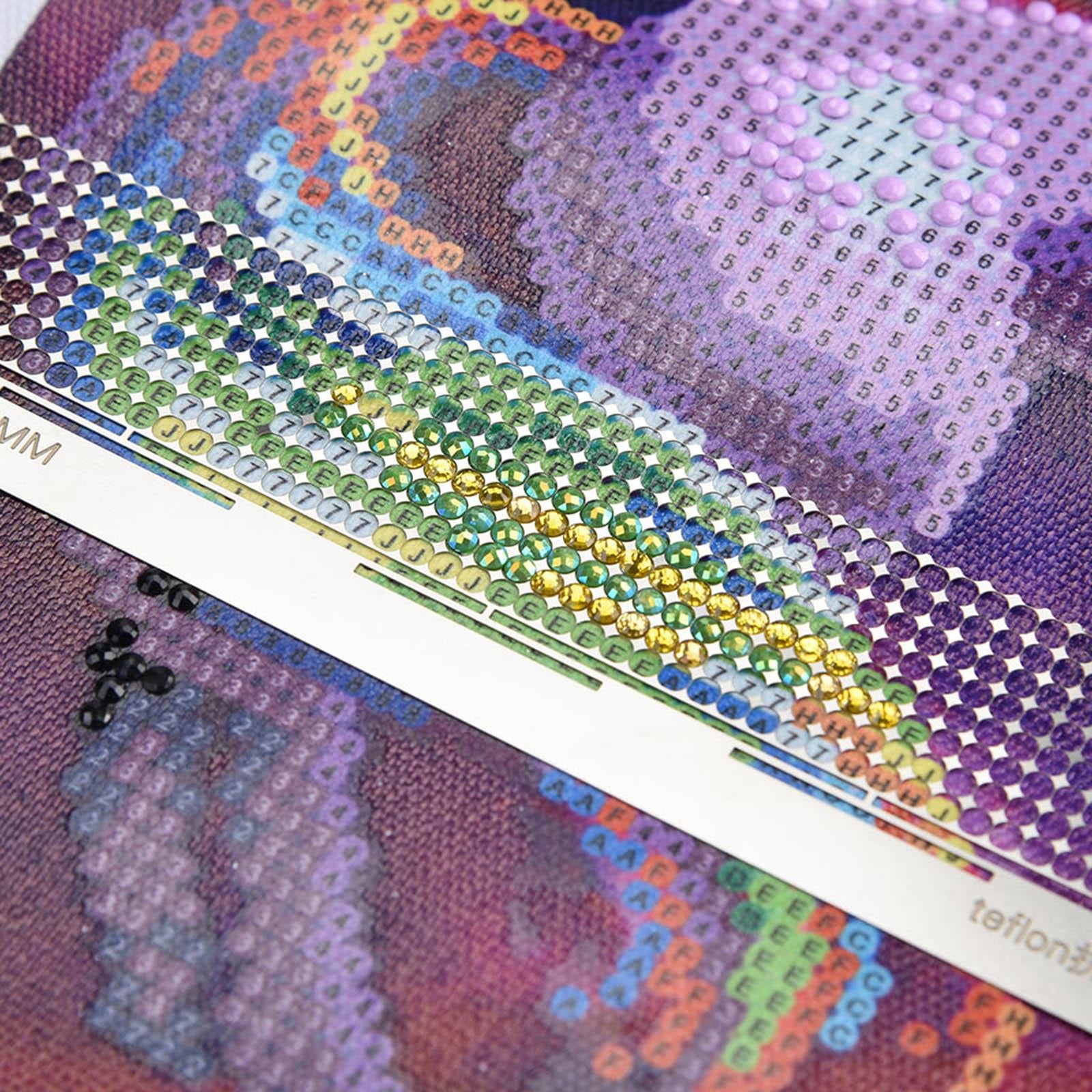 Stainless Steel Diamond Painting Ruler Dot Drill Tool Blank Grids 20x3.8cm