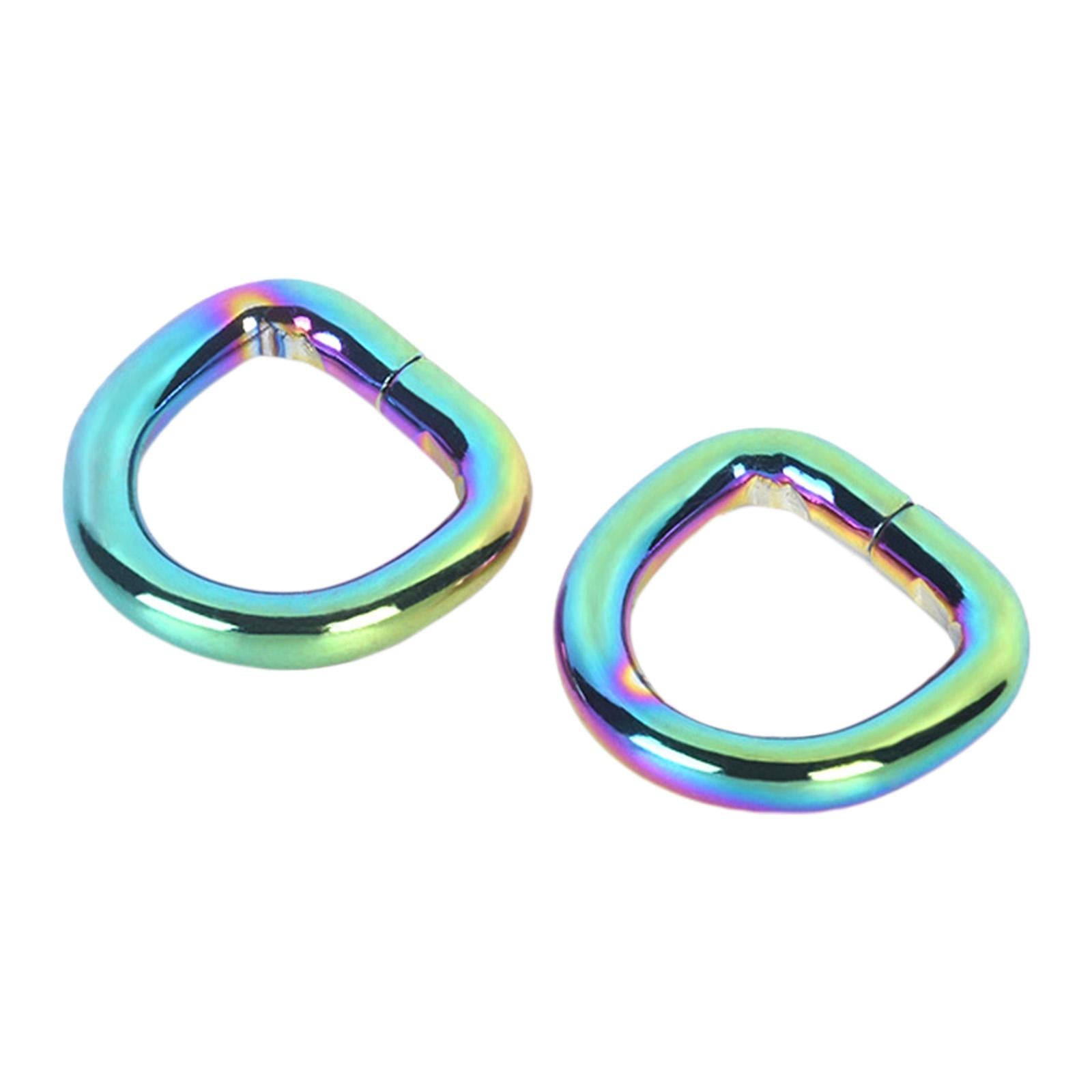 D Ring Buckles for Webbing Strap Hand Bag Belt Leather Craft 3.8x12.5x13.5mm