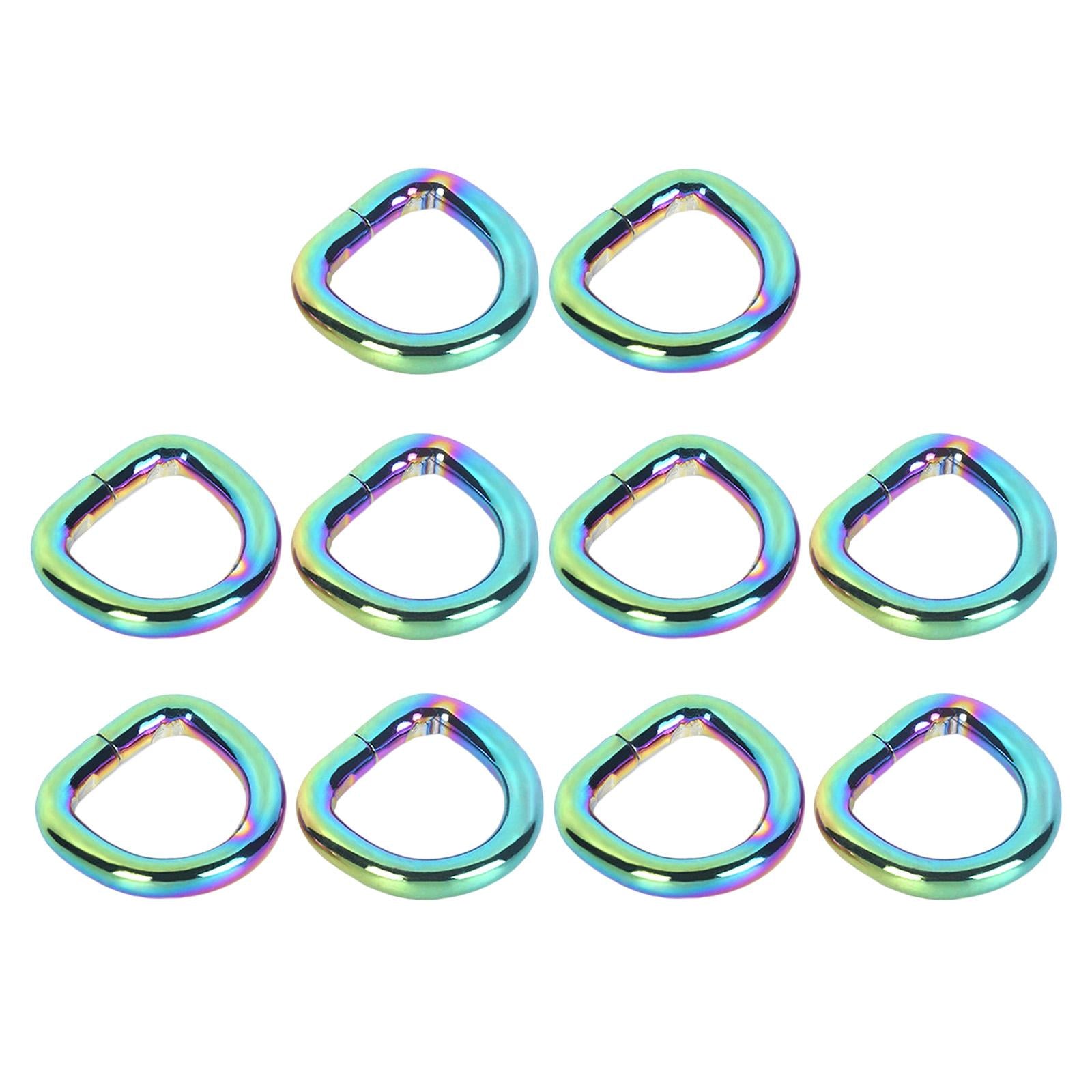 D Ring Buckles for Webbing Strap Hand Bag Belt Leather Craft 3.8x12.5x13.5mm