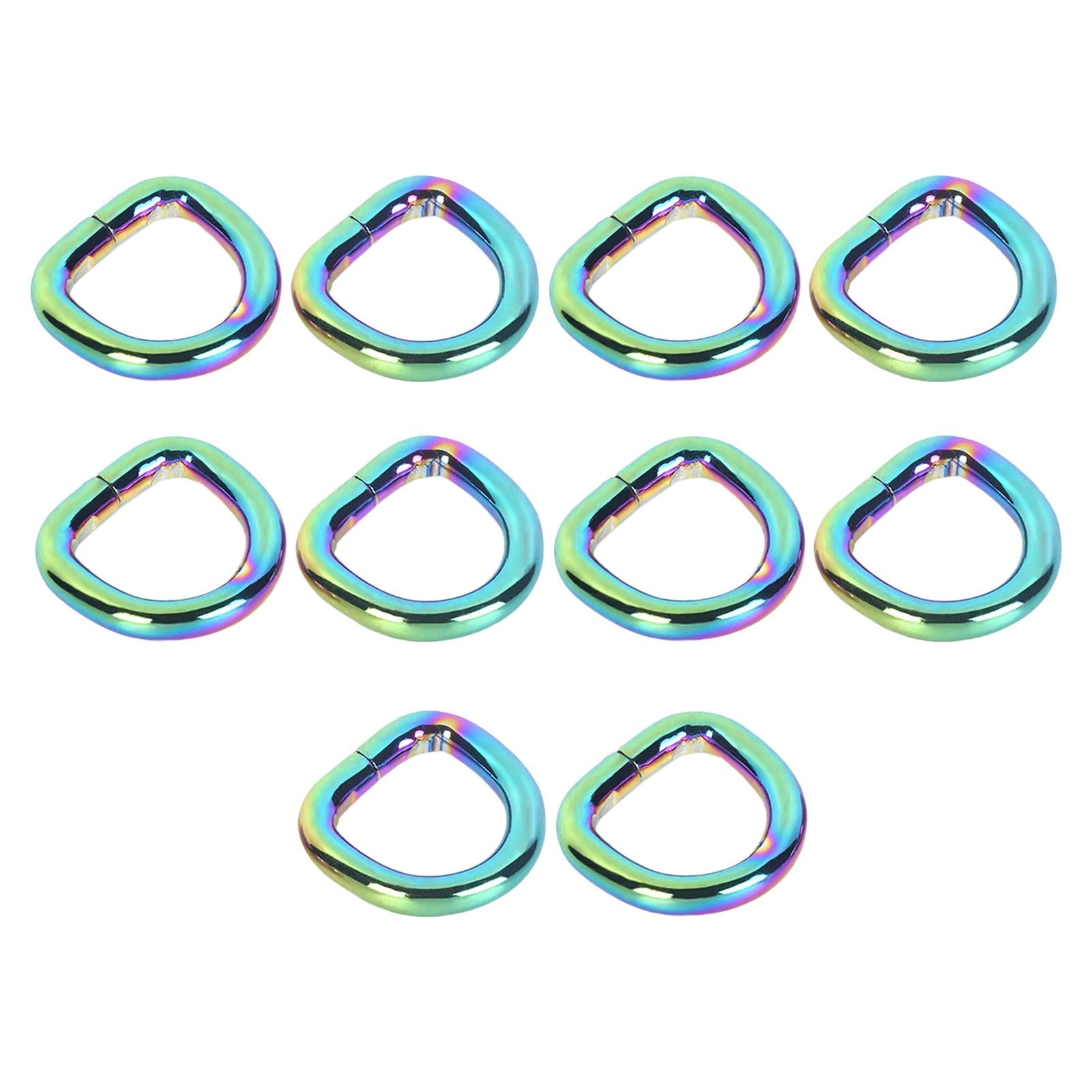 D Ring Buckles for Webbing Strap Hand Bag Belt Leather Craft 3.8x12.5x13.5mm
