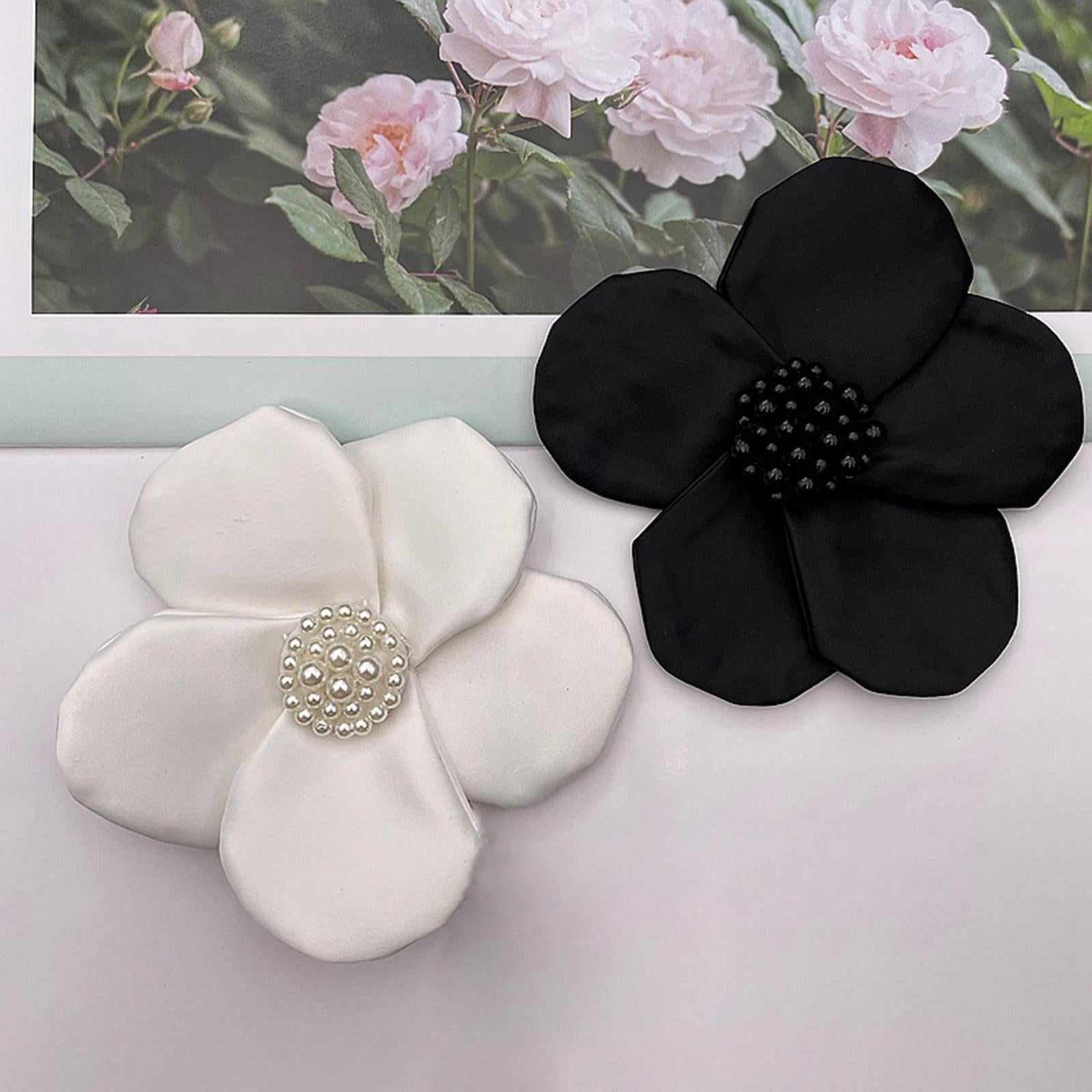 3x Beaded Sew-On Applique Craft Patch for Clothes Embroidered Patch Crafts White