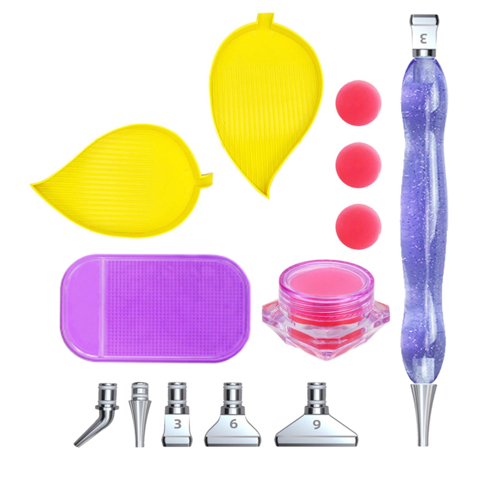 5D Resin Diamond Pen Point Drill Cross Stitch Embroidery Starry sky purple