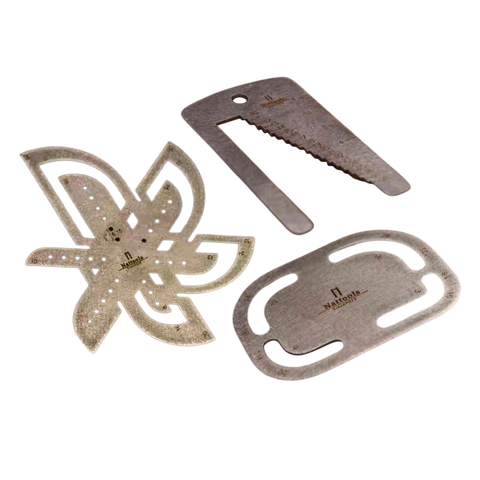 Watchband Ruler Stencil Template Belt Punch Auxiliary Tools  R3 to R28mm