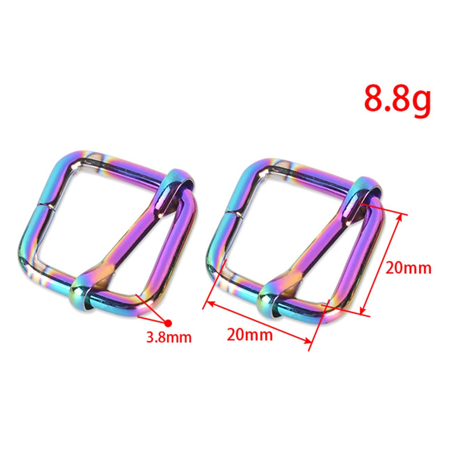 10pcs Buckle Adjustable Quick Release Replacement Clips  20x20mm Colorful