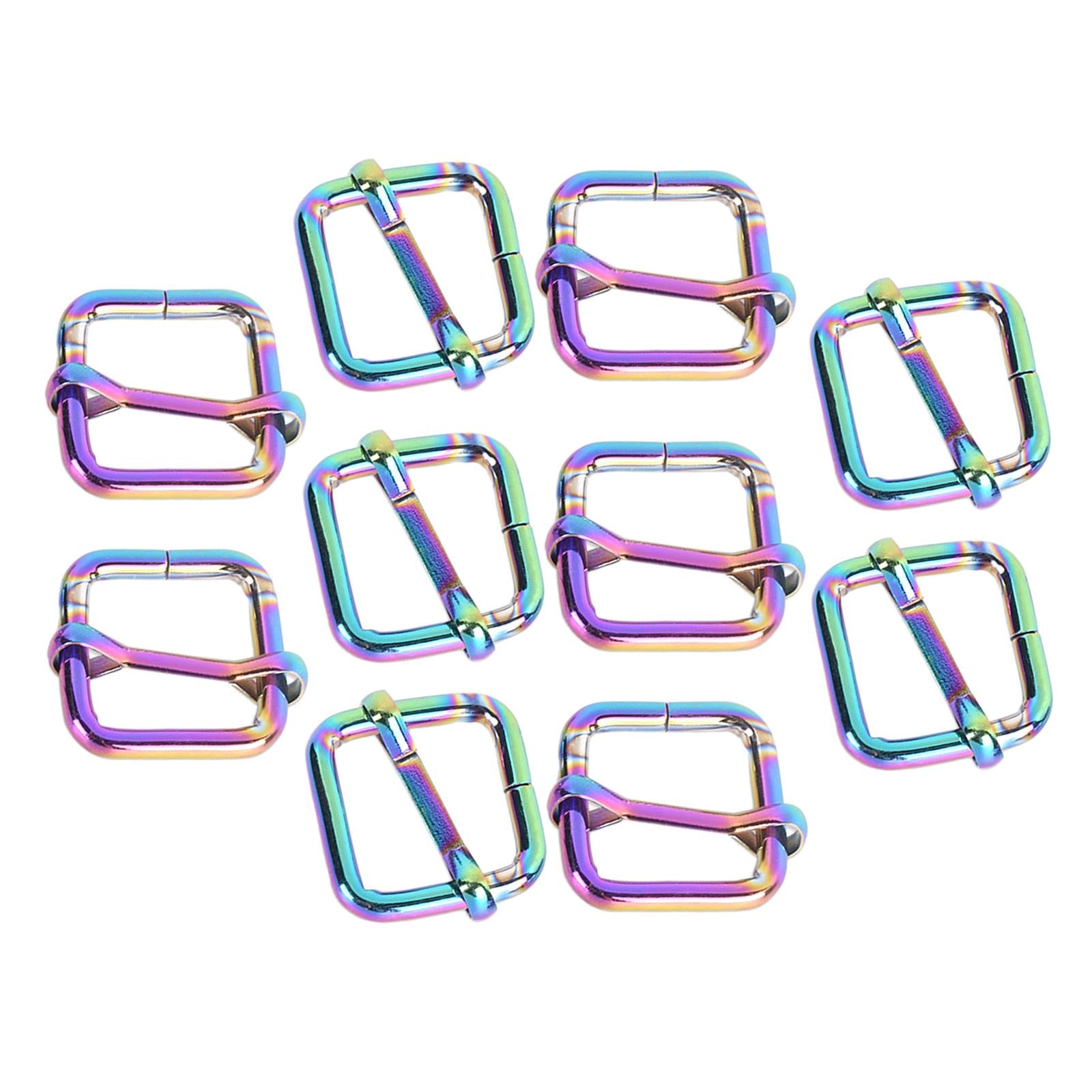 10pcs Buckle Adjustable Quick Release Replacement Clips  20x20mm Colorful
