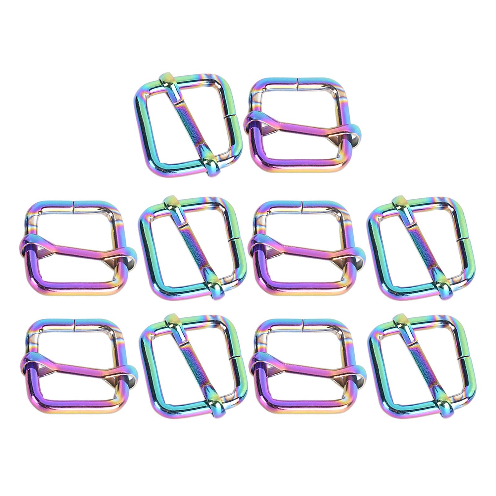 10pcs Buckle Adjustable Quick Release Replacement Clips  20x20mm Colorful