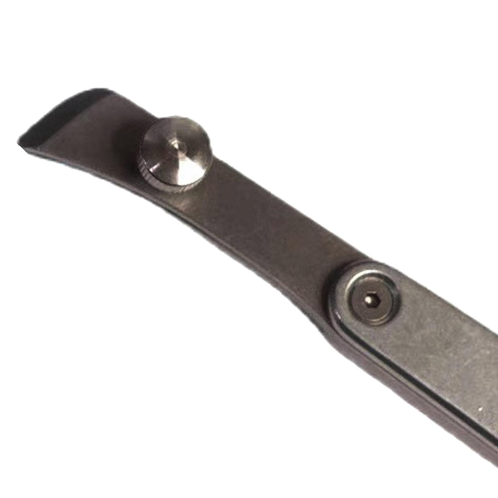 Stainless Steel Leather Edge Creaser Adjustable Leathercraft Crimping Tool Edge Trimmer