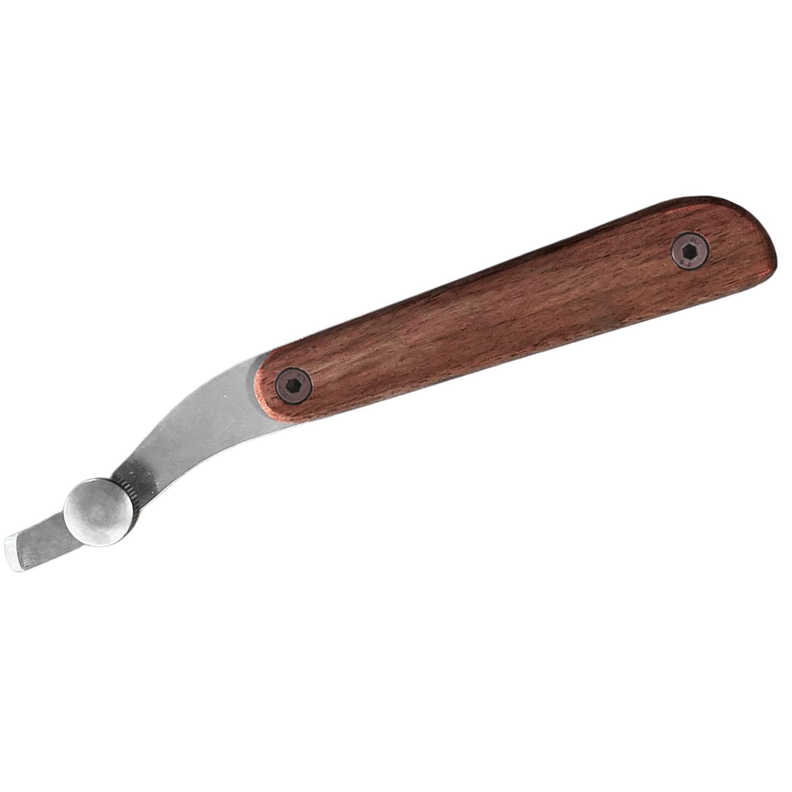 Leather Edge Creaser Wood Handle Edge Press Trimmer Cutter Line Slot Marking Edge Creaser