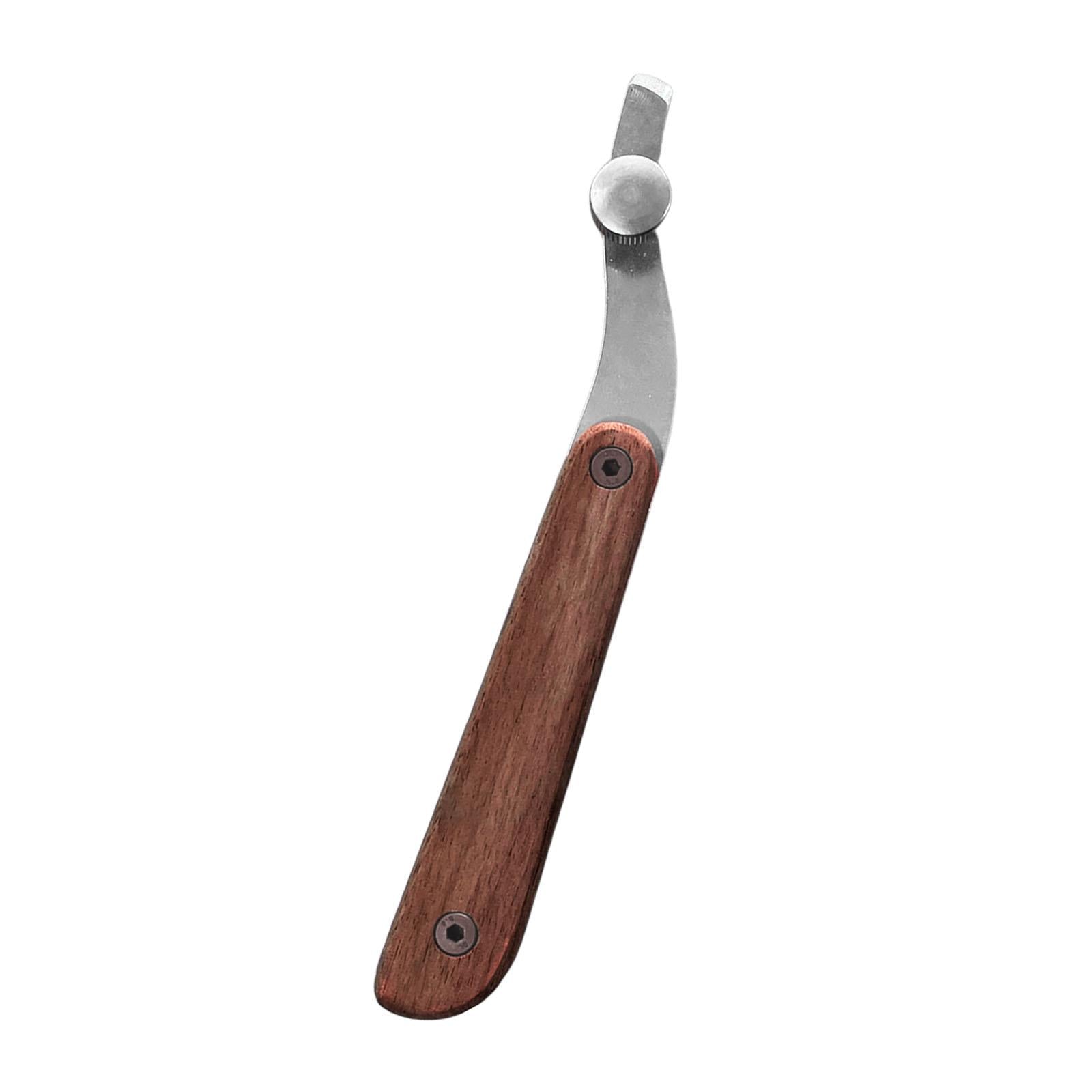 Leather Edge Creaser Wood Handle Edge Press Trimmer Cutter Line Slot Marking Edge Creaser