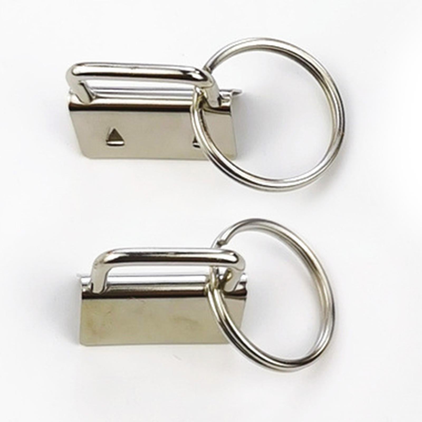 72Pcs Key Fob Hardware Wristlet Set 6 Colors with Rings for Key Lanyard