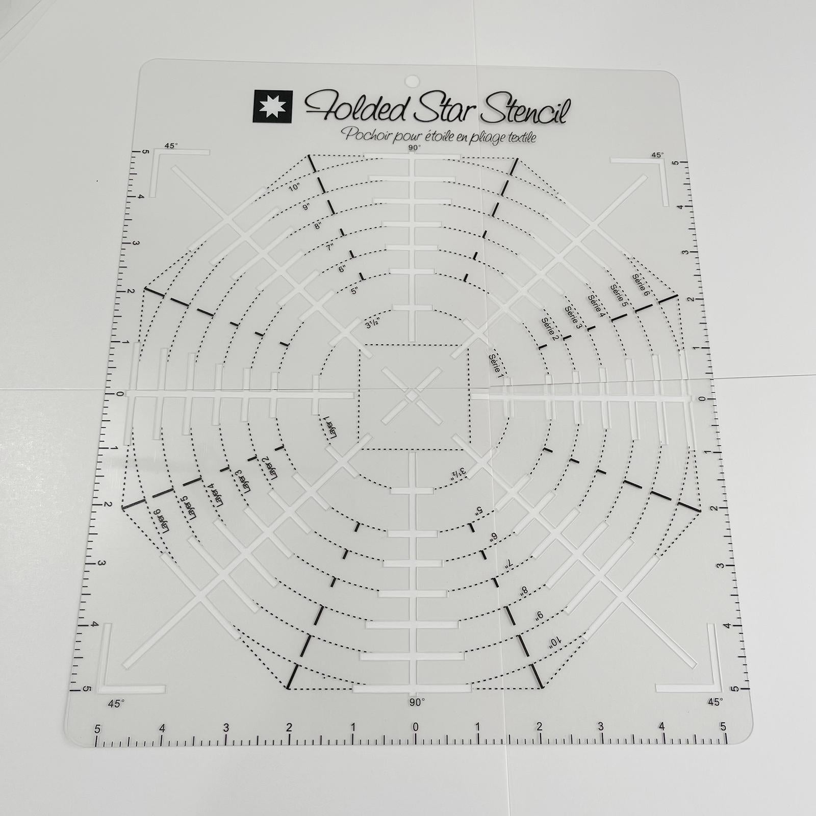 Sewing Template Patchwork Quilting Ruler for Domestic Sewing Machine 10inch