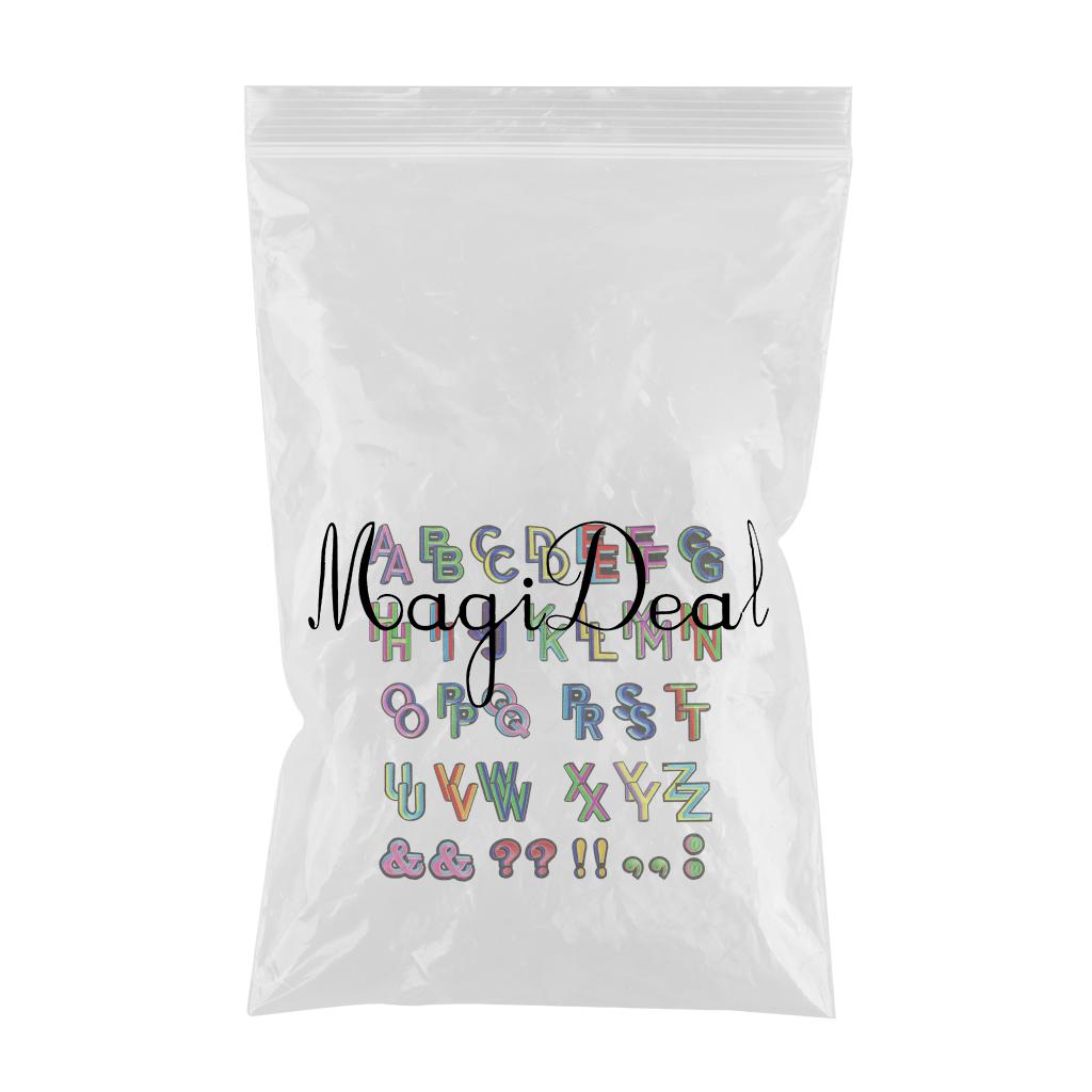 Alphabet / Letters Iron On Patch Badge Kids A-Z Letter Patches for Clothing Colorful 62pcs