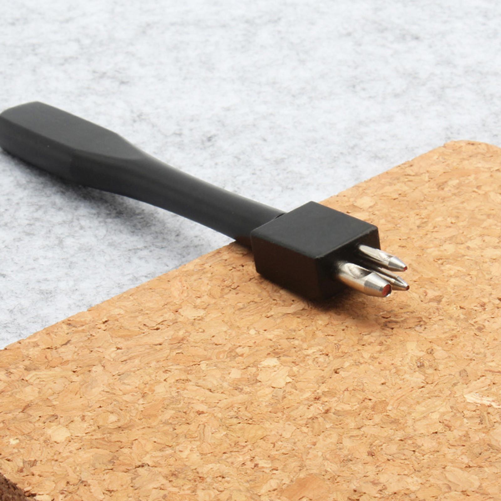 Prong Punch Hole Punch Cutter Jewelry Making Watch Straps Stitching 3 Prong