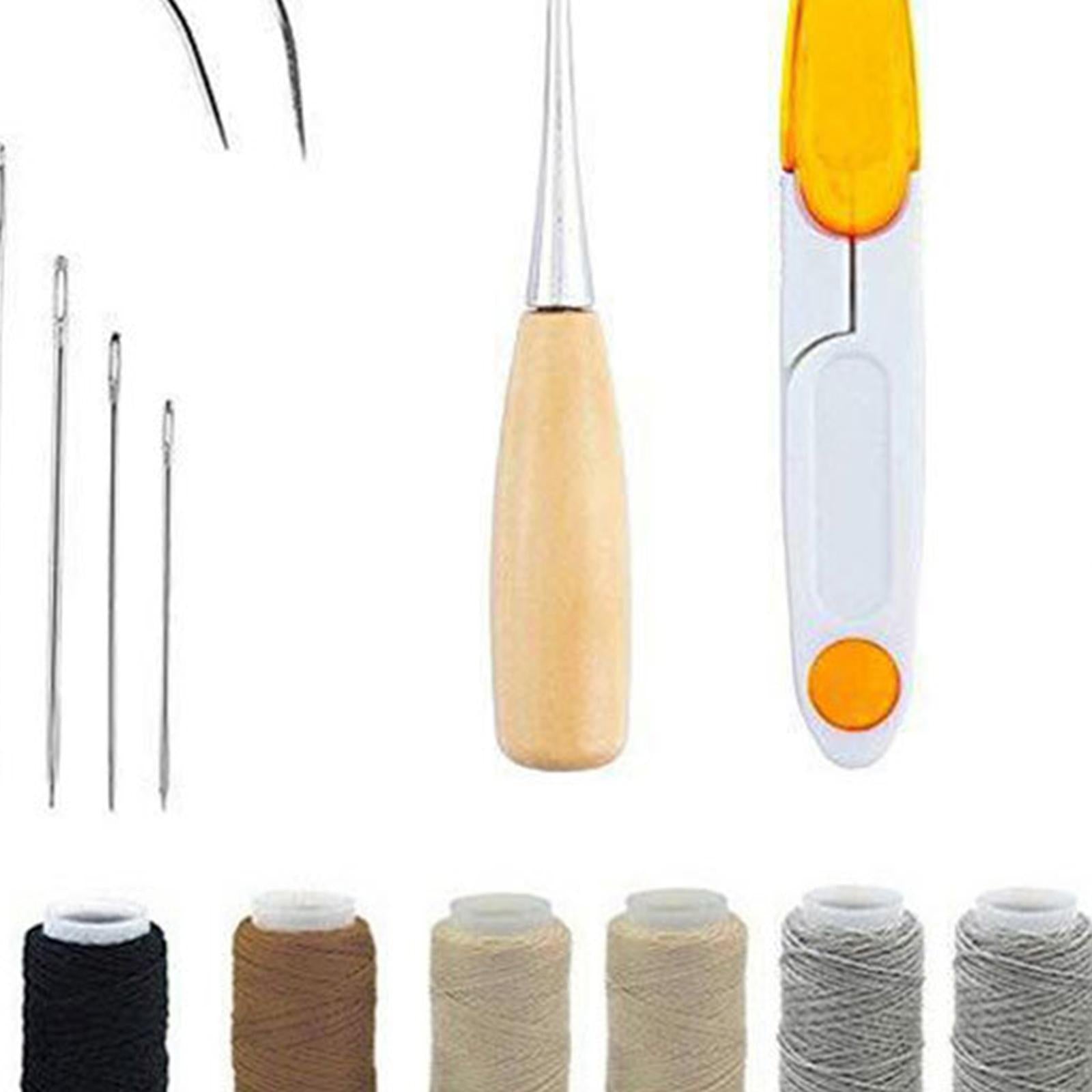 18Pcs Leather Craft Suit Leather Tool for Female for Professionals