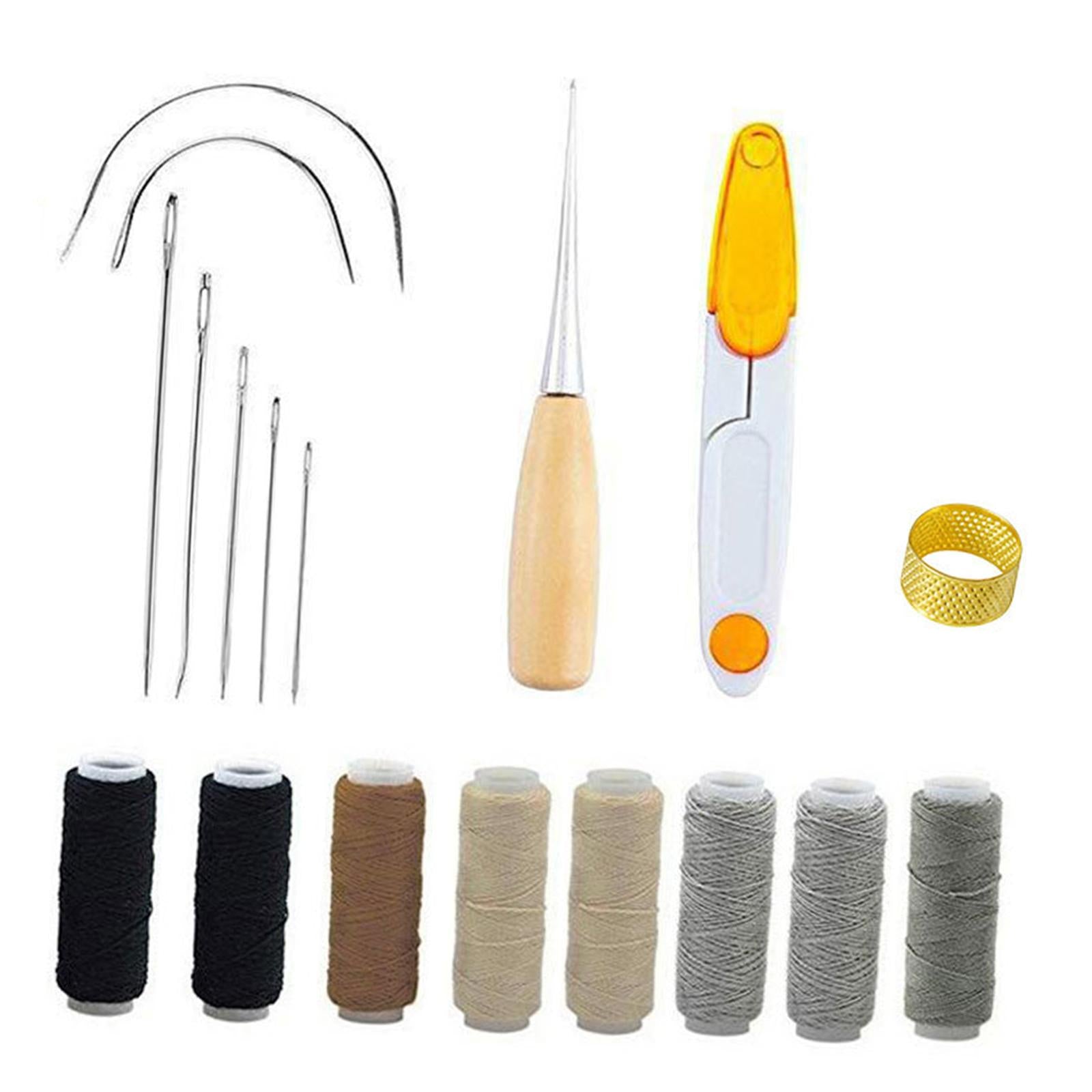 18Pcs Leather Craft Suit Leather Tool for Female for Professionals