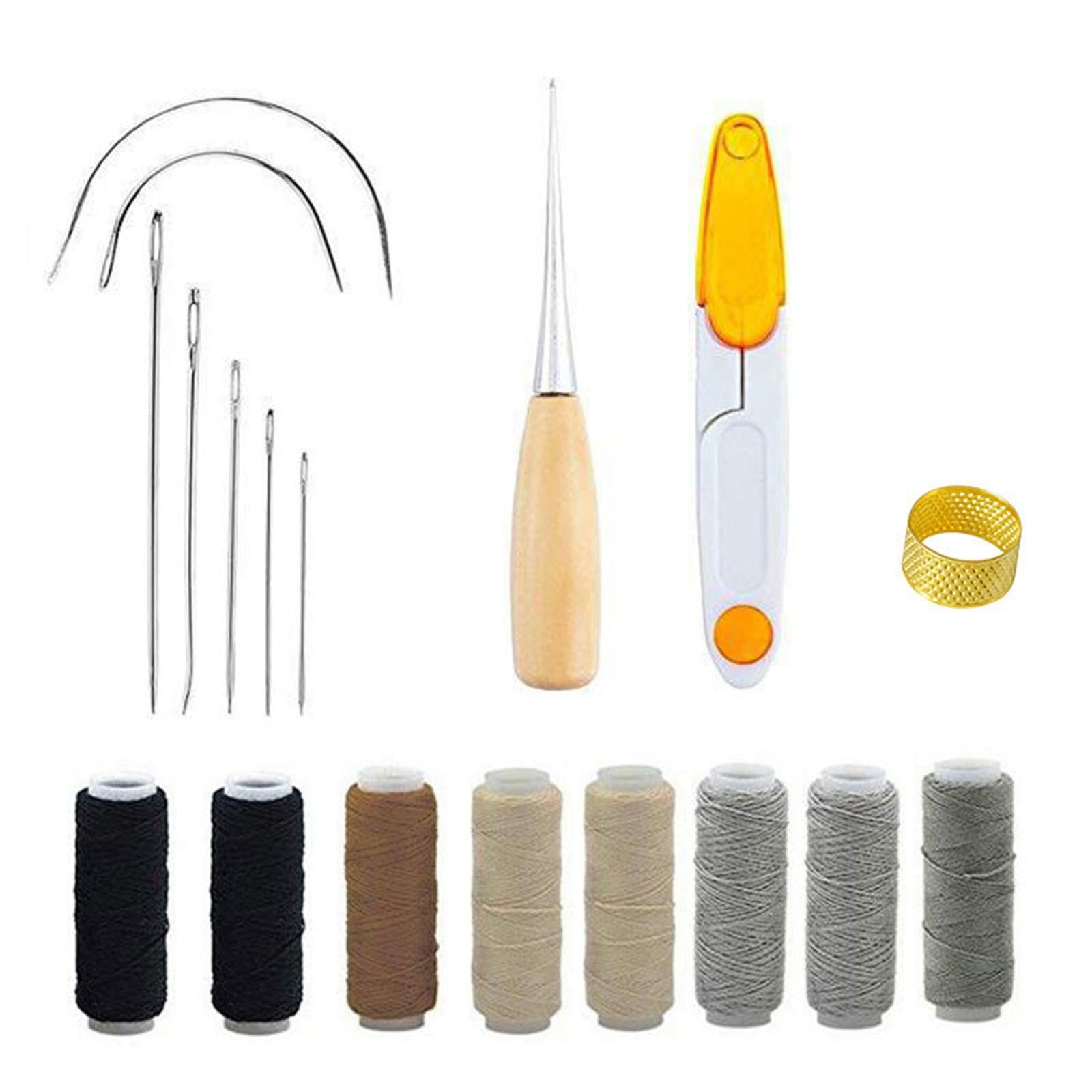 18Pcs Leather Craft Suit Leather Tool for Female for Professionals
