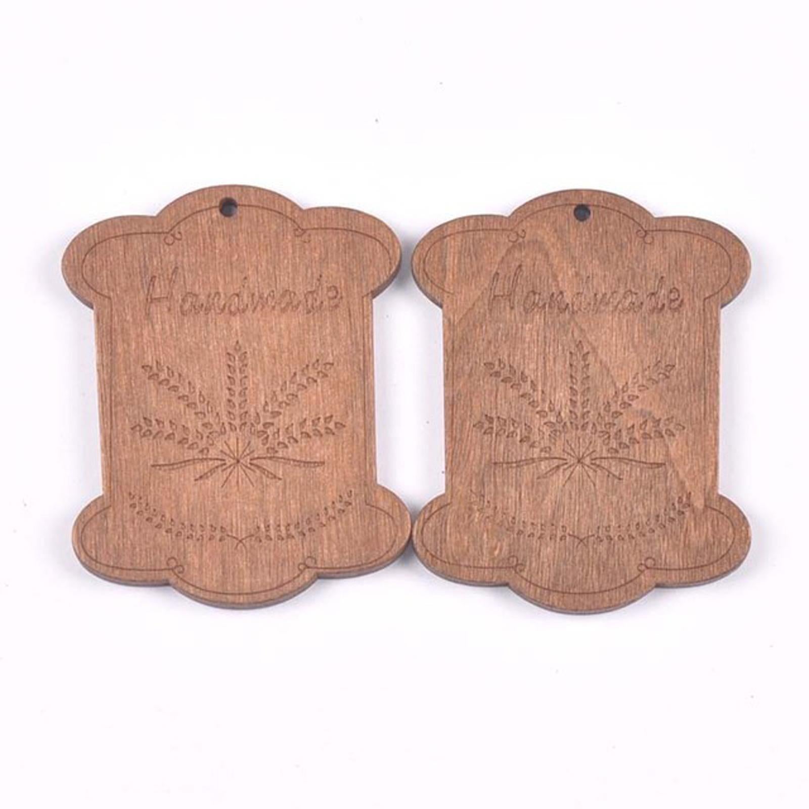 Wooden Floss Bobbins Cross Stitch Cotton Thread Bobbin Wheat 10pcs