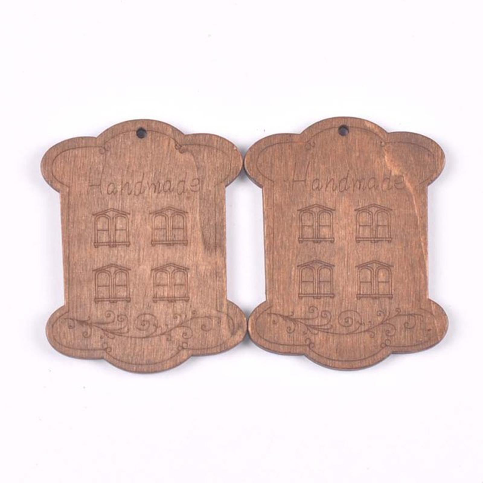 Wooden Floss Bobbins Cross Stitch Cotton Thread Bobbin Window 10pcs