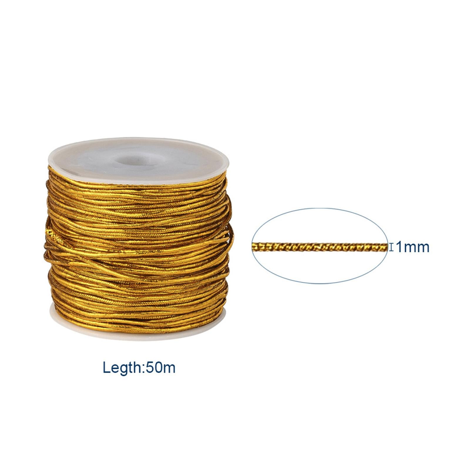 Creative Rubber Elastic Line Household Pretty Elastic Cord for Home Party Gold