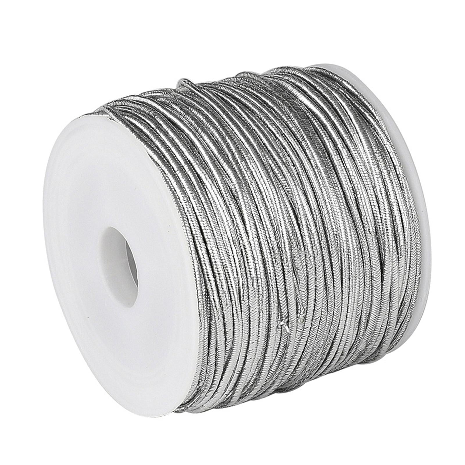 Creative Rubber Elastic Line Household Pretty Elastic Cord for Home Party Silver