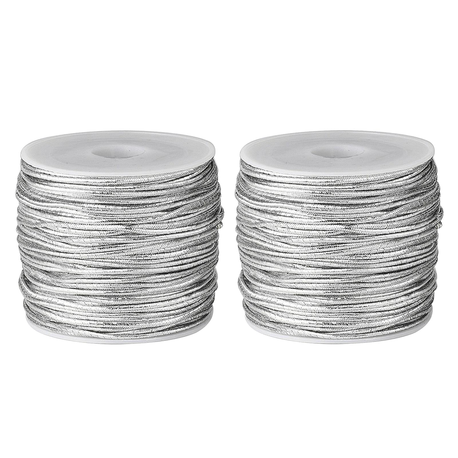 Creative Rubber Elastic Line Household Pretty Elastic Cord for Home Party Silver