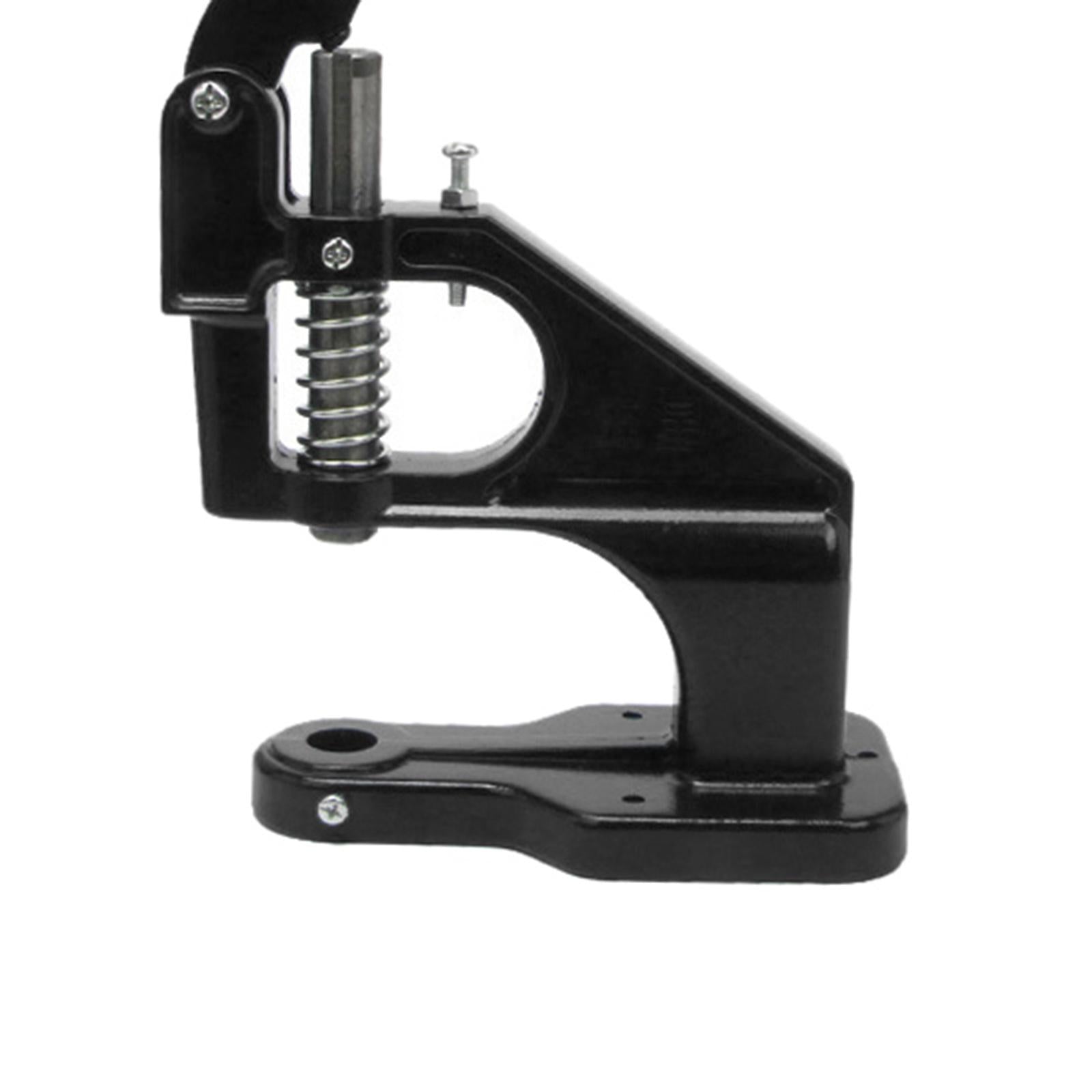 Portable Metal Manual Grommets Eyelet Machine Hand Press Tool for Buttons Black