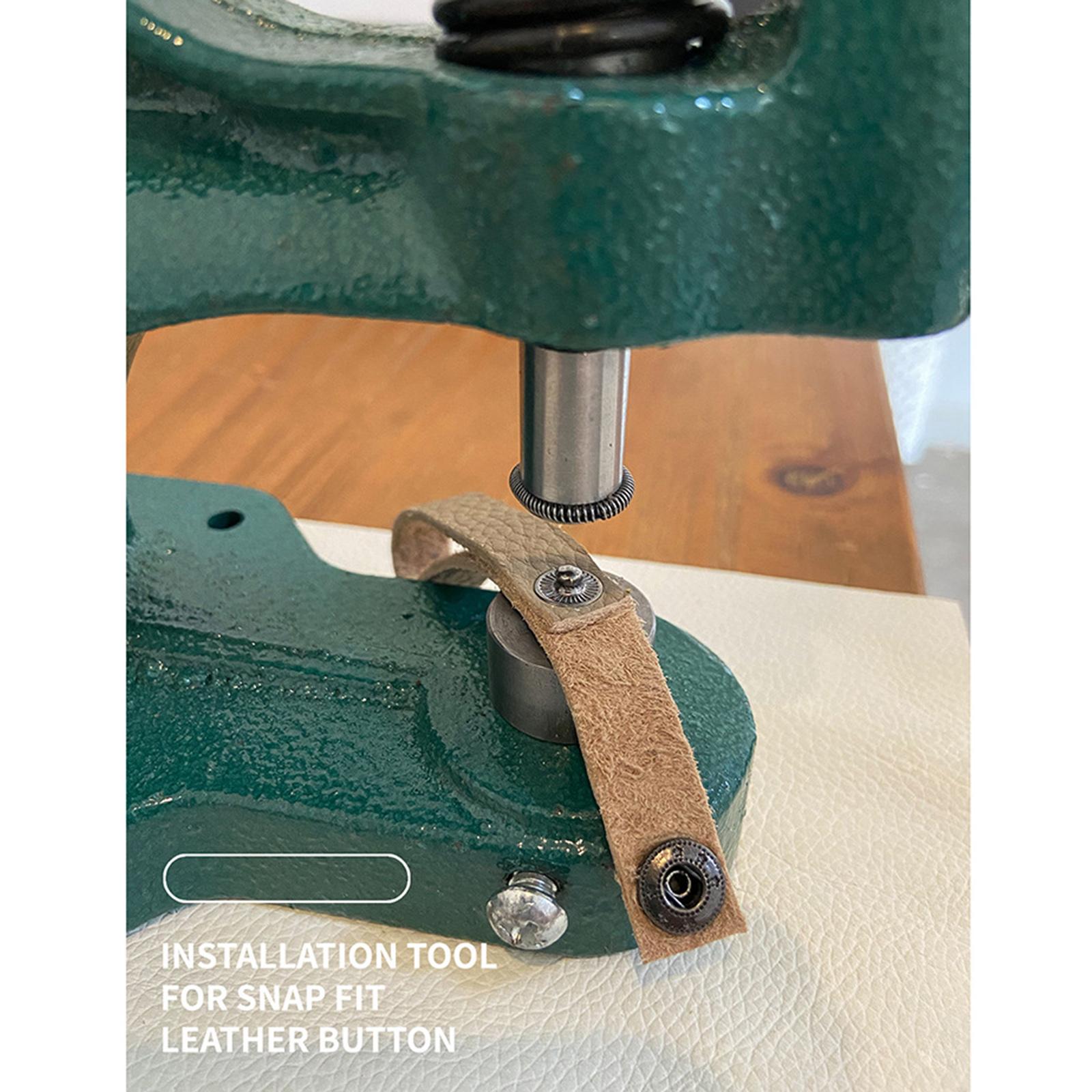 Portable Metal Manual Grommets Eyelet Machine Hand Press Tool for Buttons Black