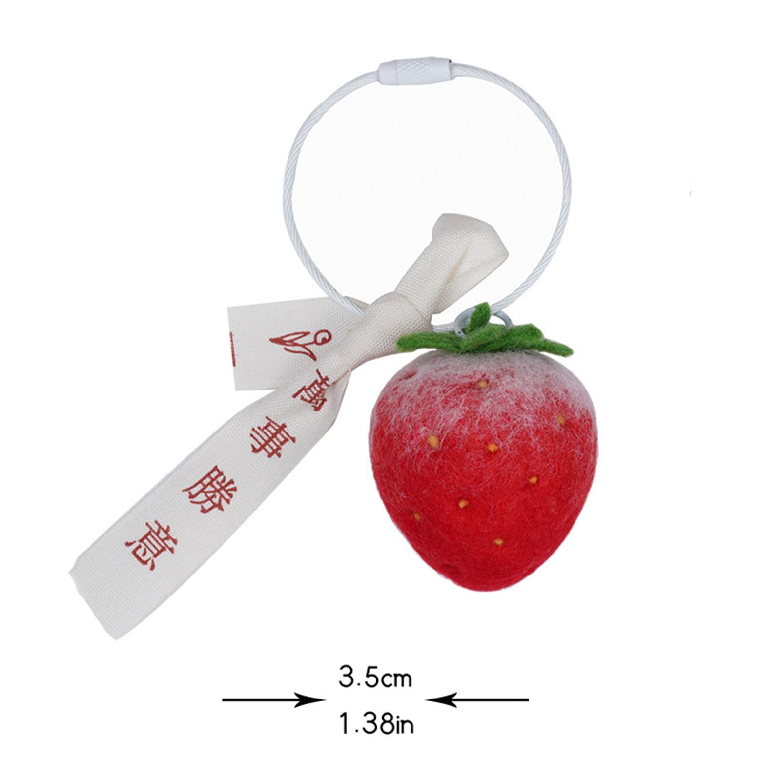 DIY Wool Needle Craft Felting Fruit Poked Starter Beginners Kit Strawberry