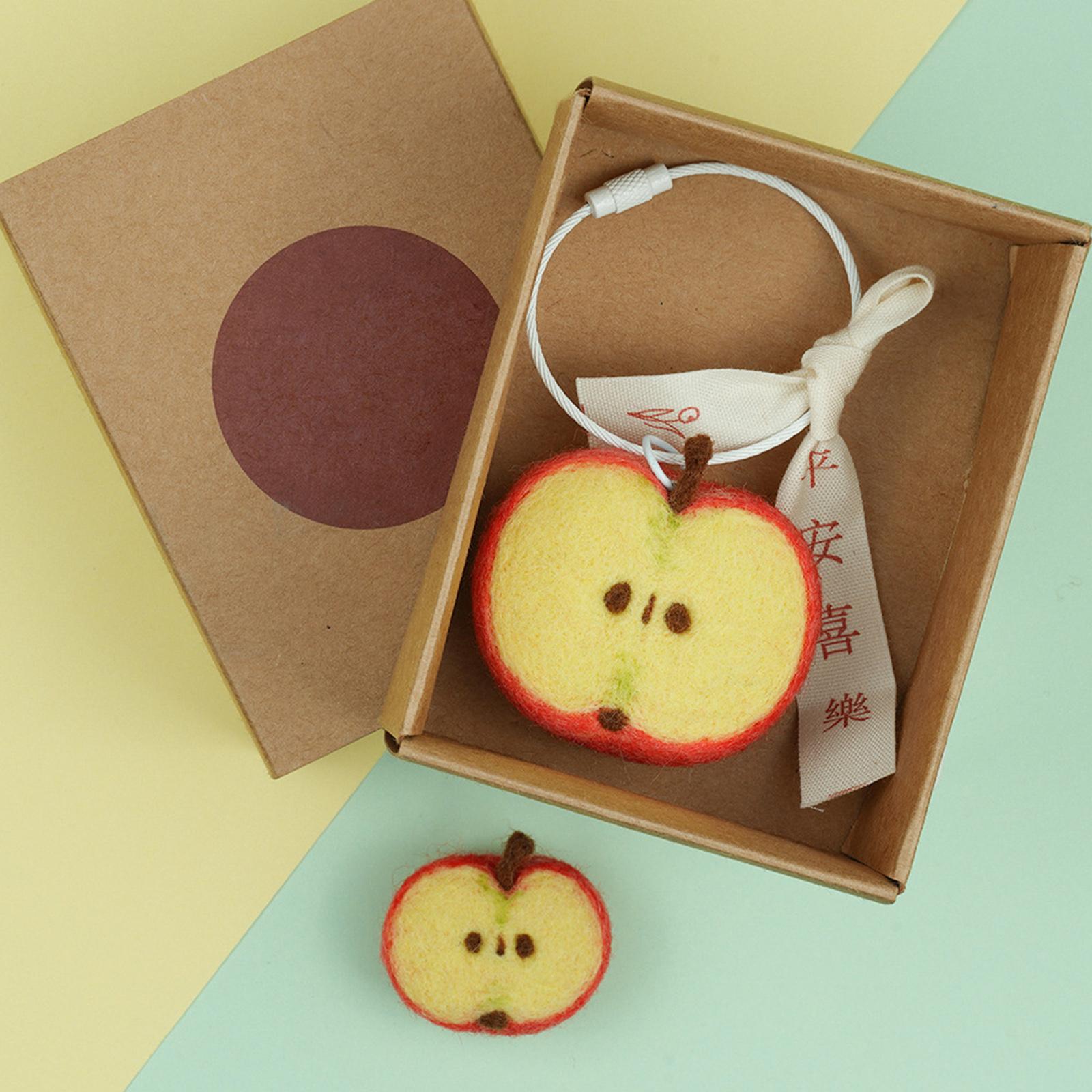 DIY Wool Needle Craft Felting Fruit Poked Starter Beginners Kit Apples