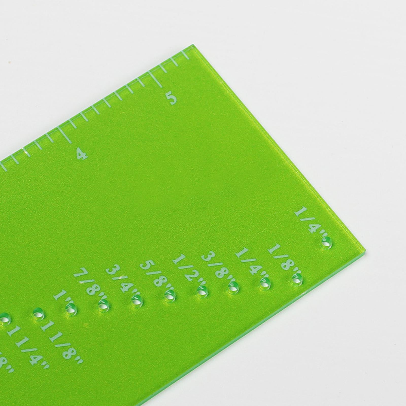 Quilting Ruler Patchwork Perforated Seam Gauge for Supplies Tailor Madam