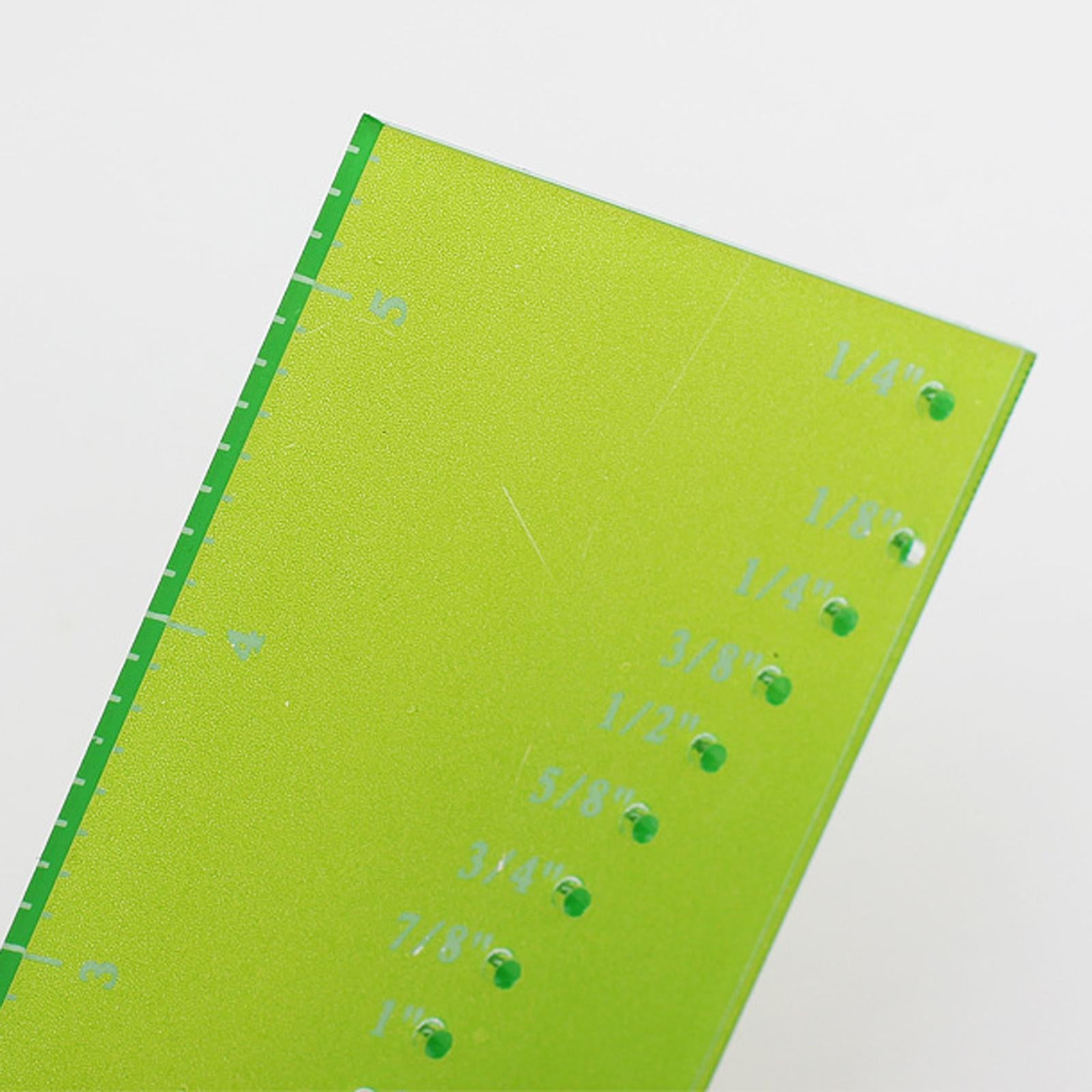 Quilting Ruler Patchwork Perforated Seam Gauge for Supplies Tailor Madam