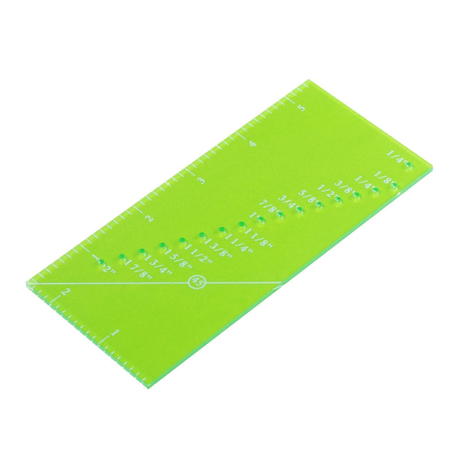 Quilting Ruler Patchwork Perforated Seam Gauge for Supplies Tailor Madam