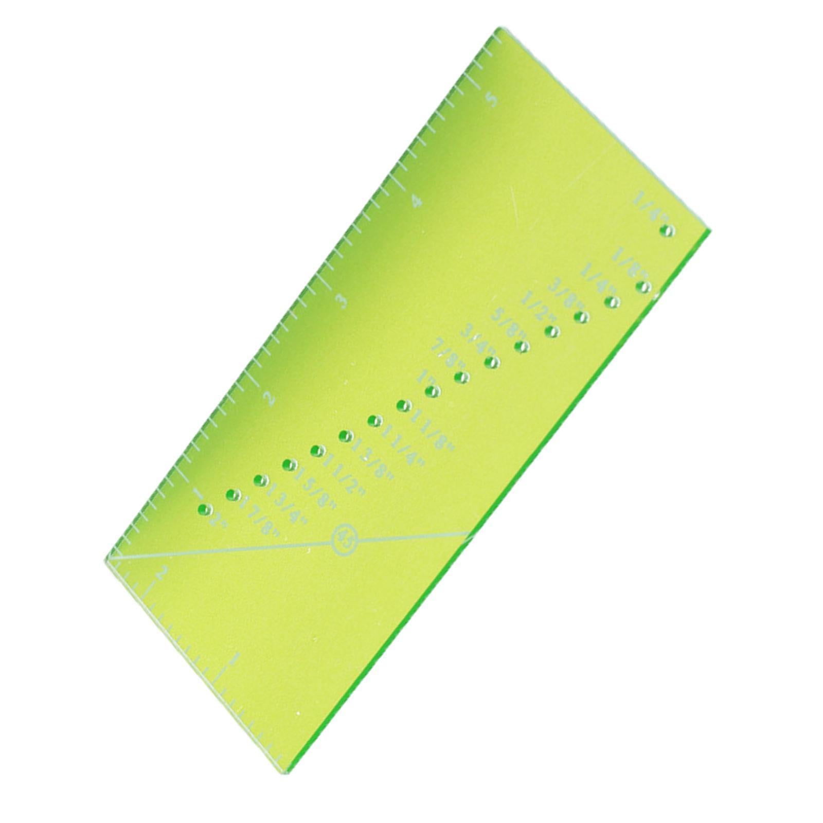 Quilting Ruler Patchwork Perforated Seam Gauge for Supplies Tailor Madam