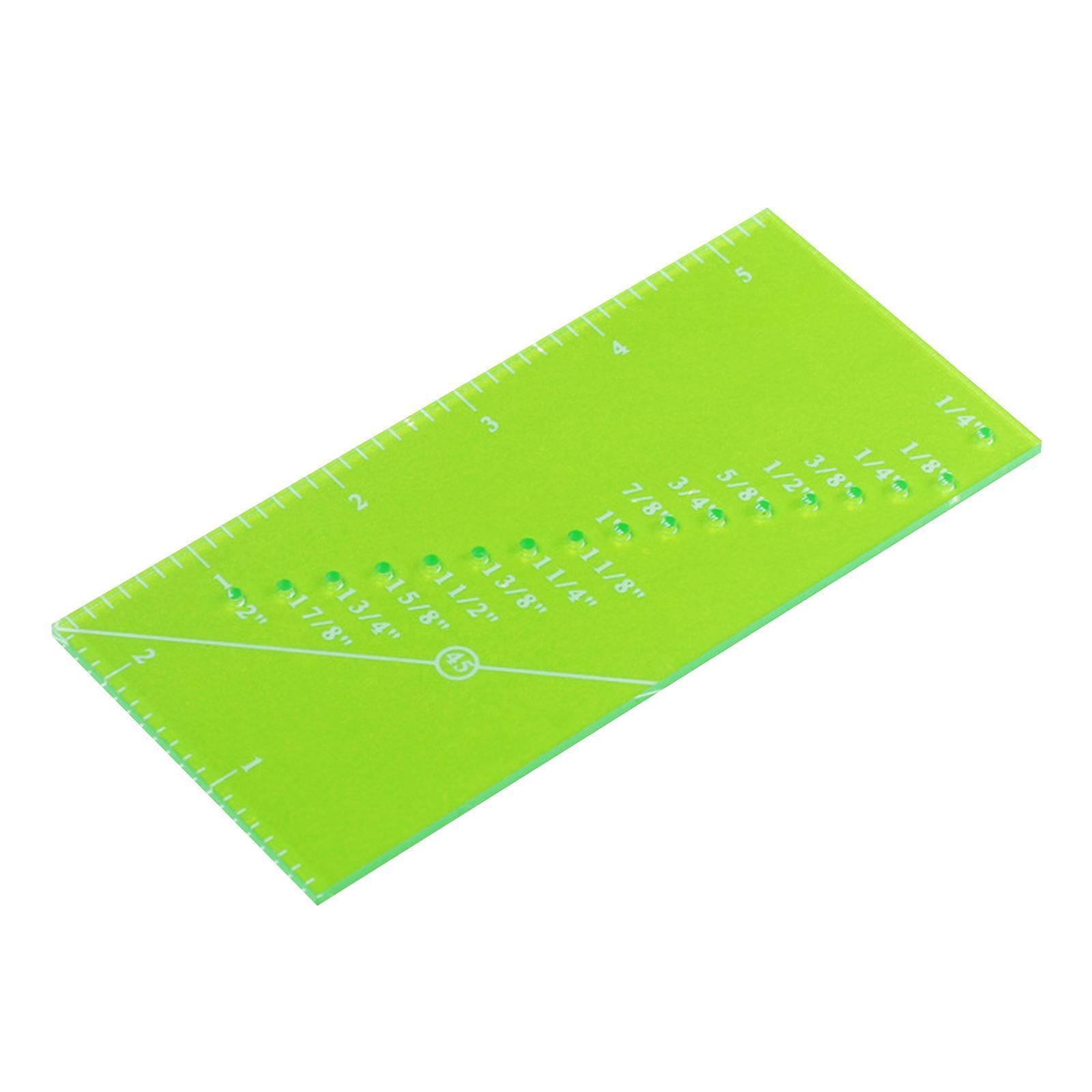 Quilting Ruler Patchwork Perforated Seam Gauge for Supplies Tailor Madam