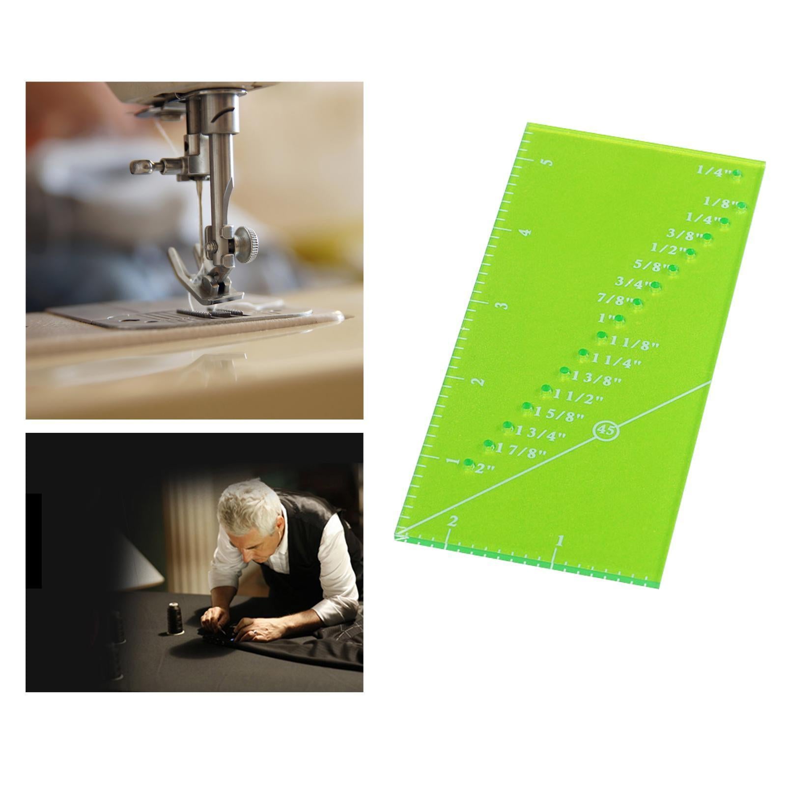 Quilting Ruler Patchwork Perforated Seam Gauge for Supplies Tailor Madam