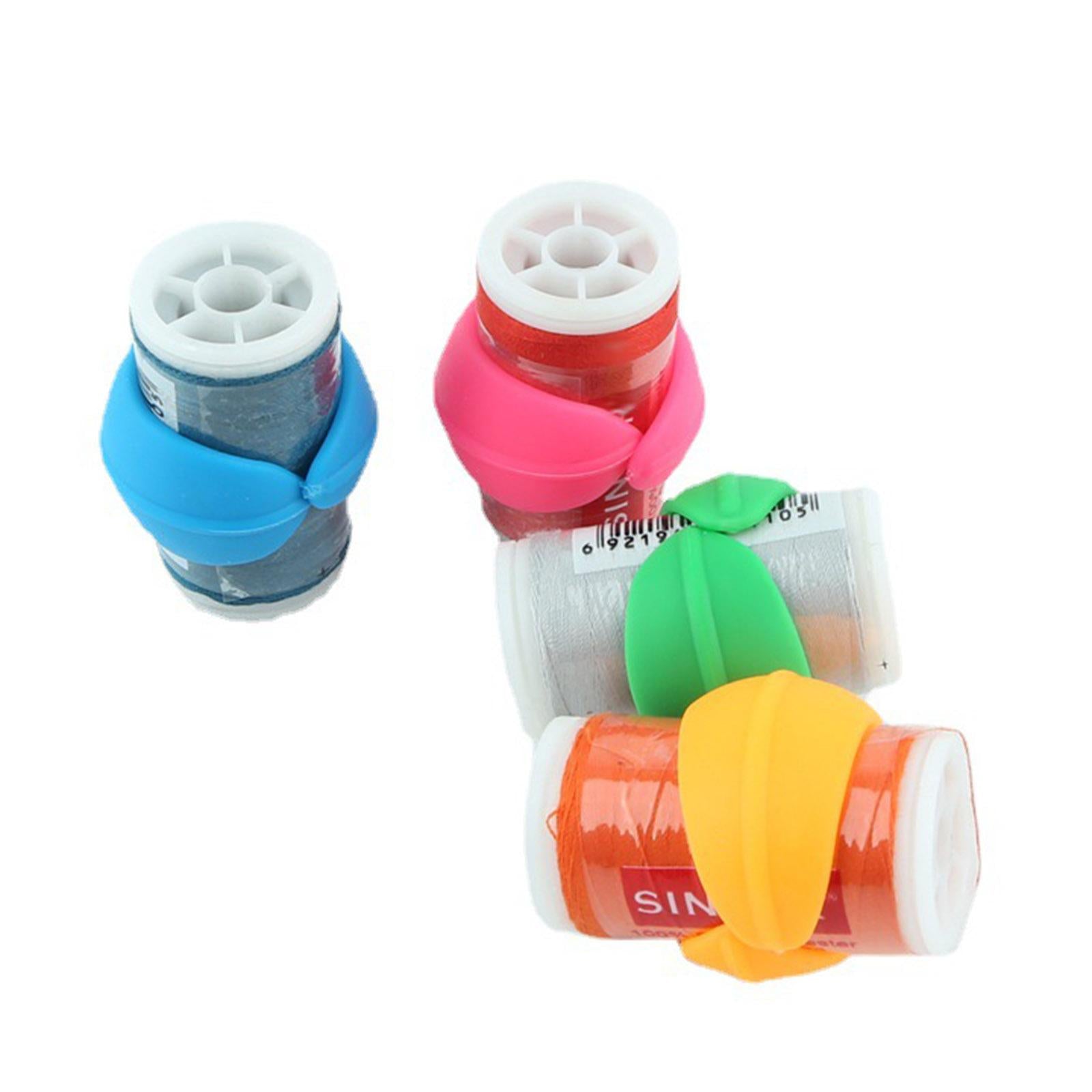 12 Pieces Sewing Thread Spools Saver Thread Holder Sewing Tool Accessory Blue