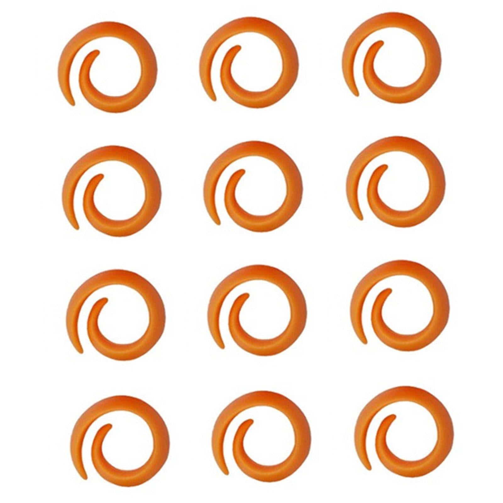12 Pieces Sewing Thread Spools Saver Thread Holder Sewing Tool Accessory Orange