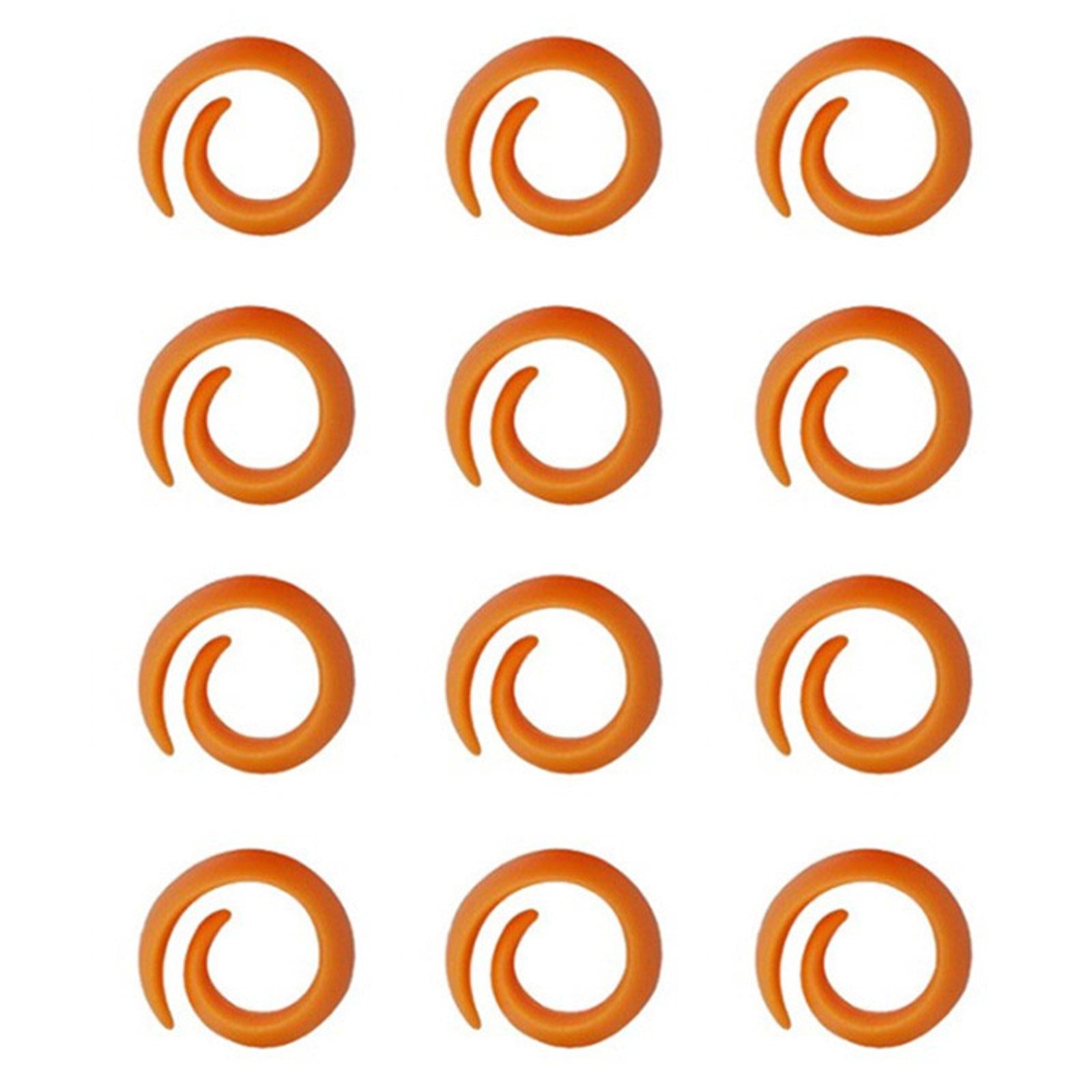 12 Pieces Sewing Thread Spools Saver Thread Holder Sewing Tool Accessory Orange