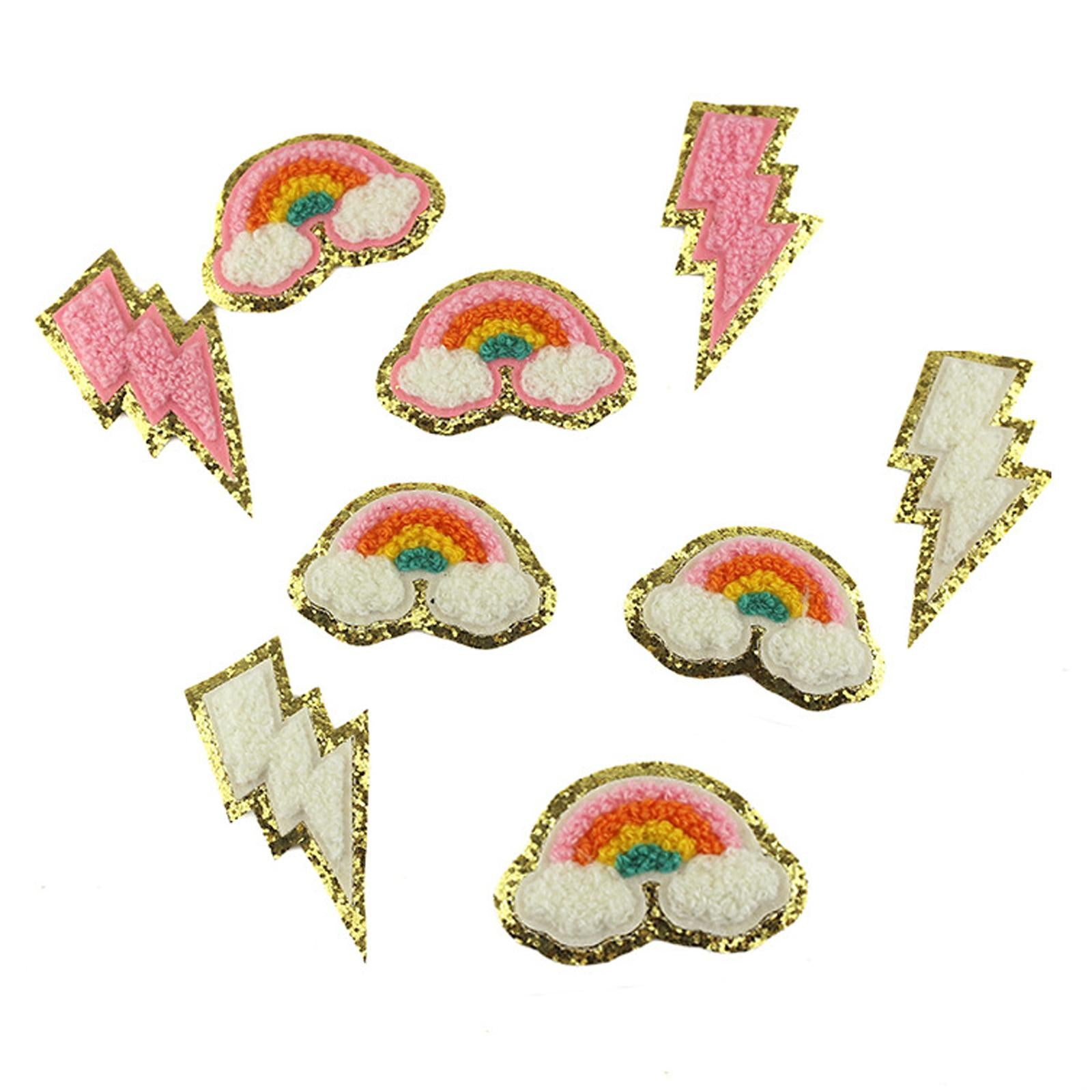 Iron On Embroidered Patches Clothes Stickers Applique Clothing Hats Stickers 20pcs